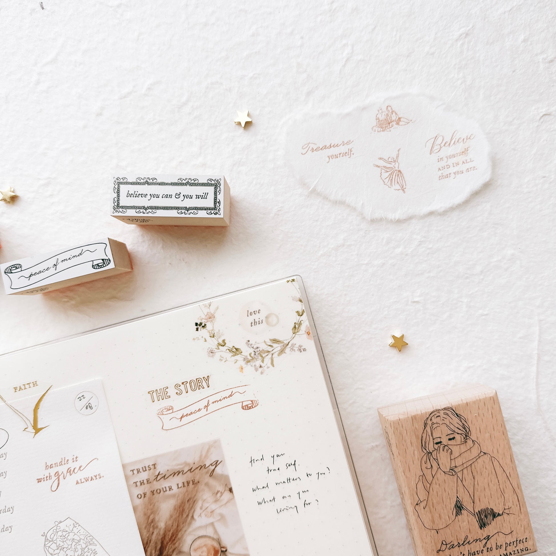 Blinks of Life - BOL - Letterpress Rubber Stamp Journal Shop