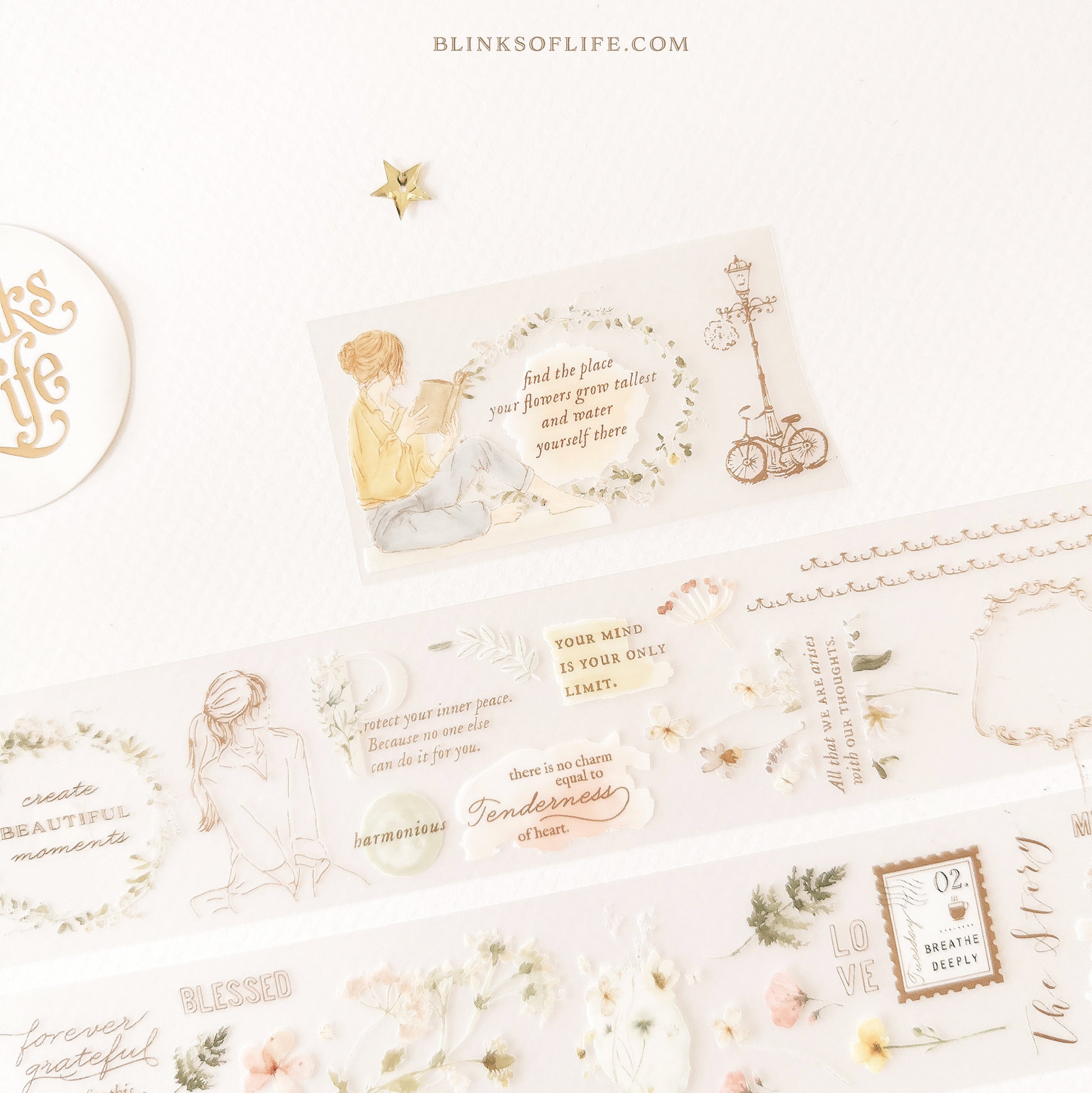 Blinks of Life - BOL - PET tape Washi tape - Moments