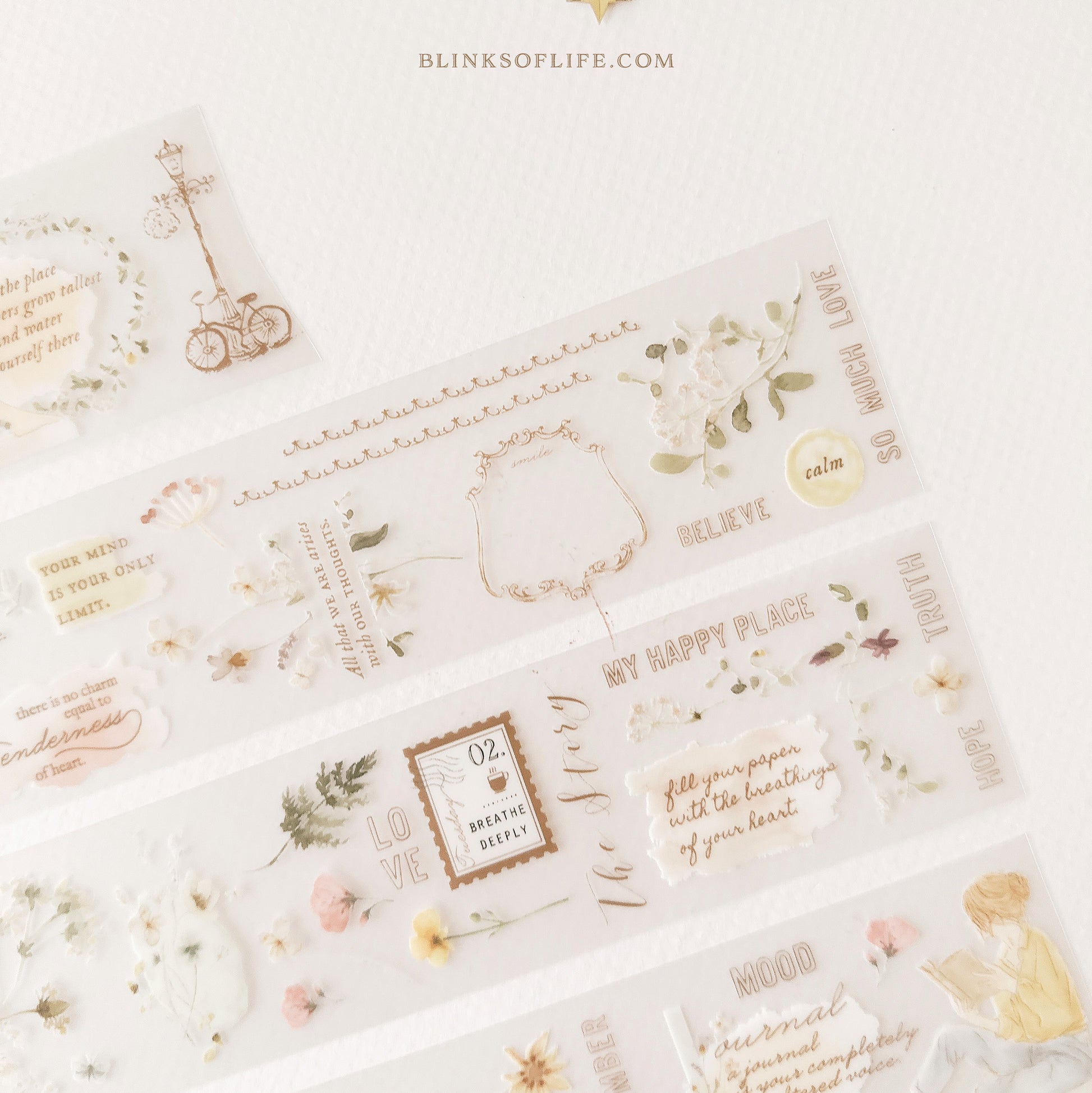 Blinks of Life - BOL - PET tape Washi tape - Moments