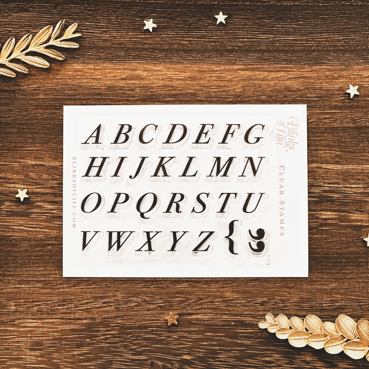 Blinks of Life - Classic Alphabet Clear Stamp