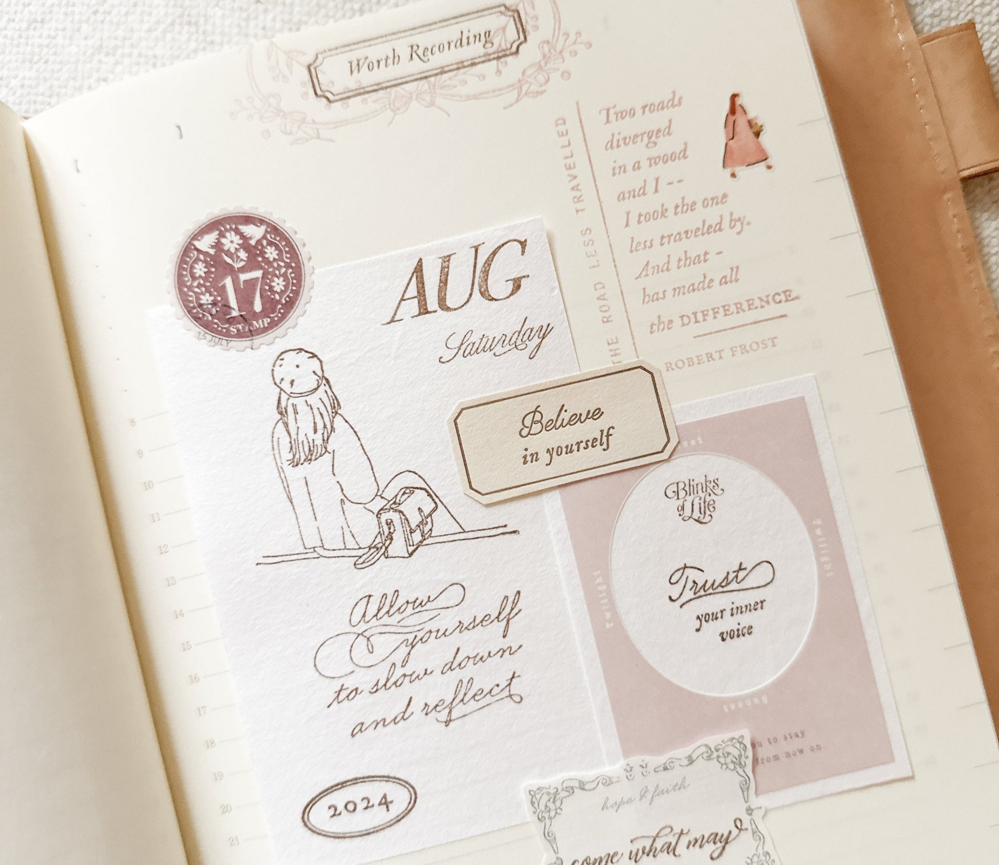 Blinks of Life Wood Rubber Stamp Collection - Trust Your Inner Voice