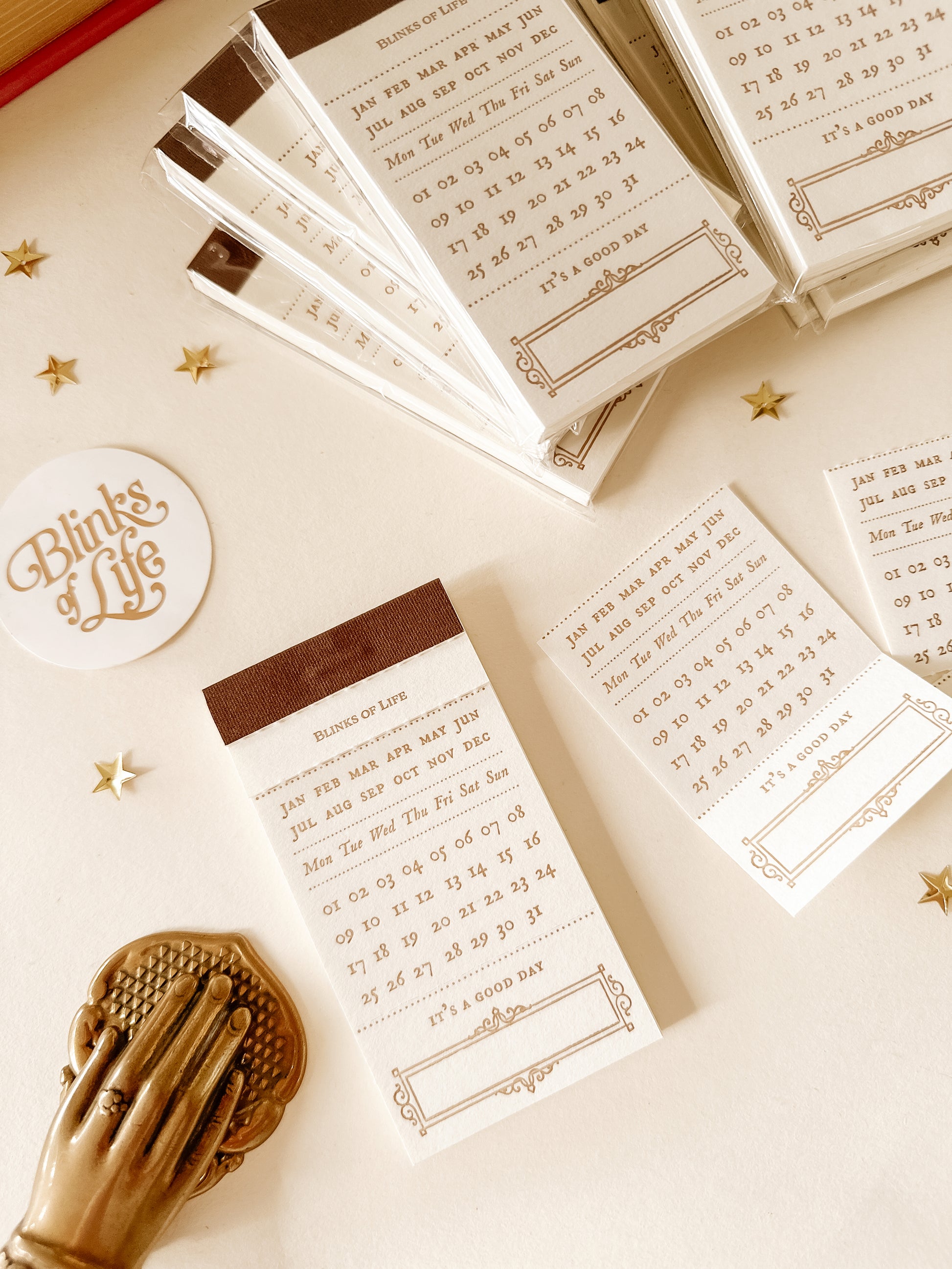 Blinks of Life Letterpress Label Book Calendar 1