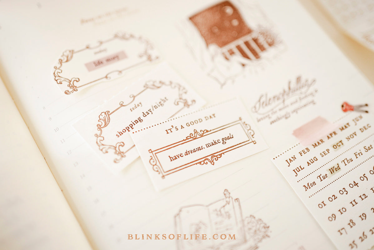 Blinks of Life Mini Words Planner Journal Stamps
