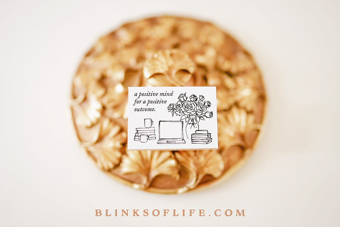 Blinks of Life - Journal Quote Illustration Rubber Stamp