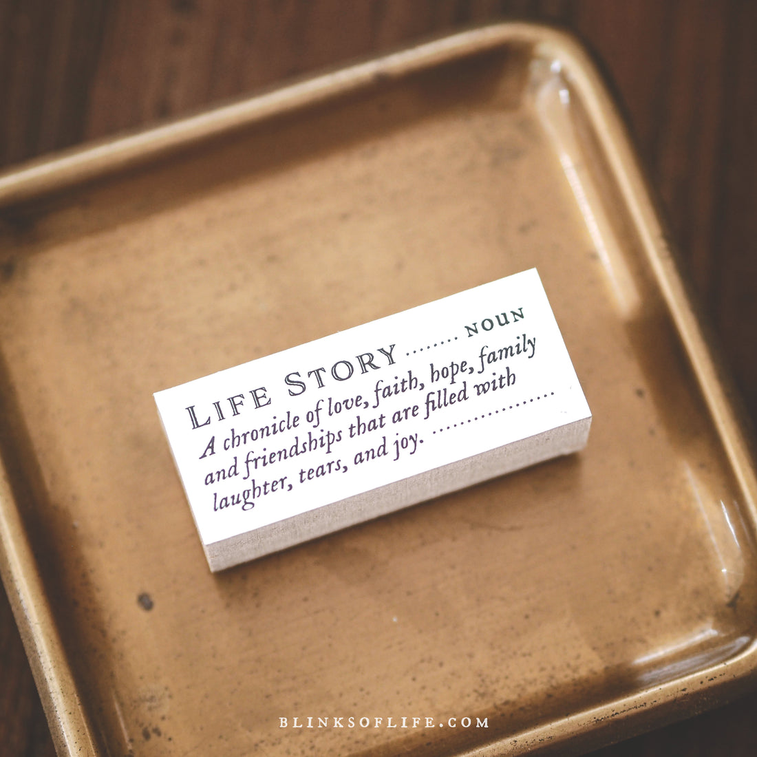 Blinks of Life - Dictionary Life Story - Rubber Stamp Collection