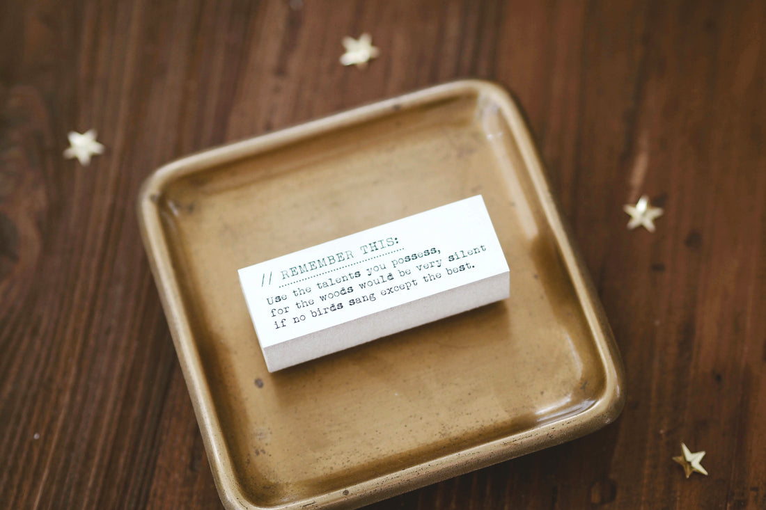 Blinks of Life - Use the Talents You Posess - Rubber Stamp Collection