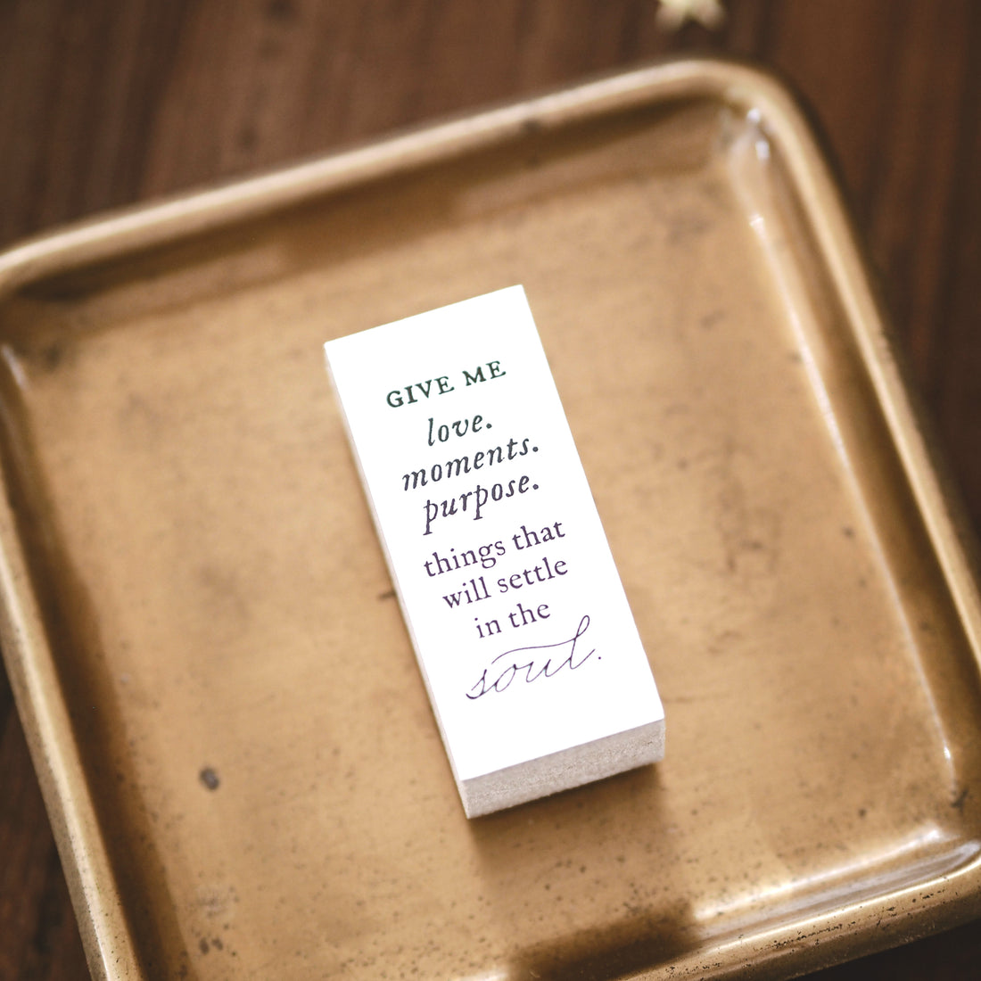 Blinks of Life - Things that Settle in the Soul - Rubber Stamp