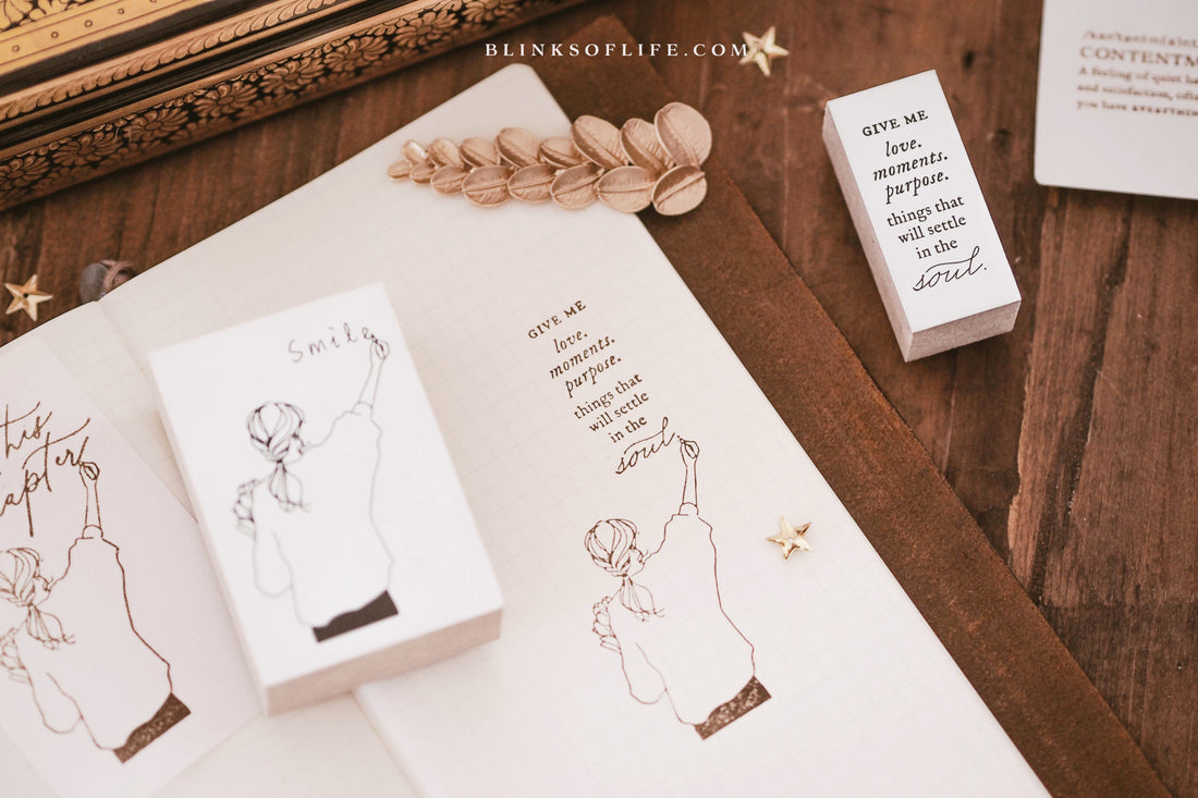 Blinks of Life - Things that Settle in the Soul - Rubber Stamp