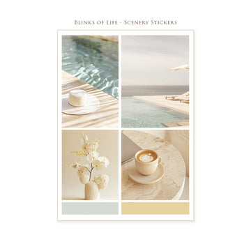 Scenery Stickers #04 - 2 sheets