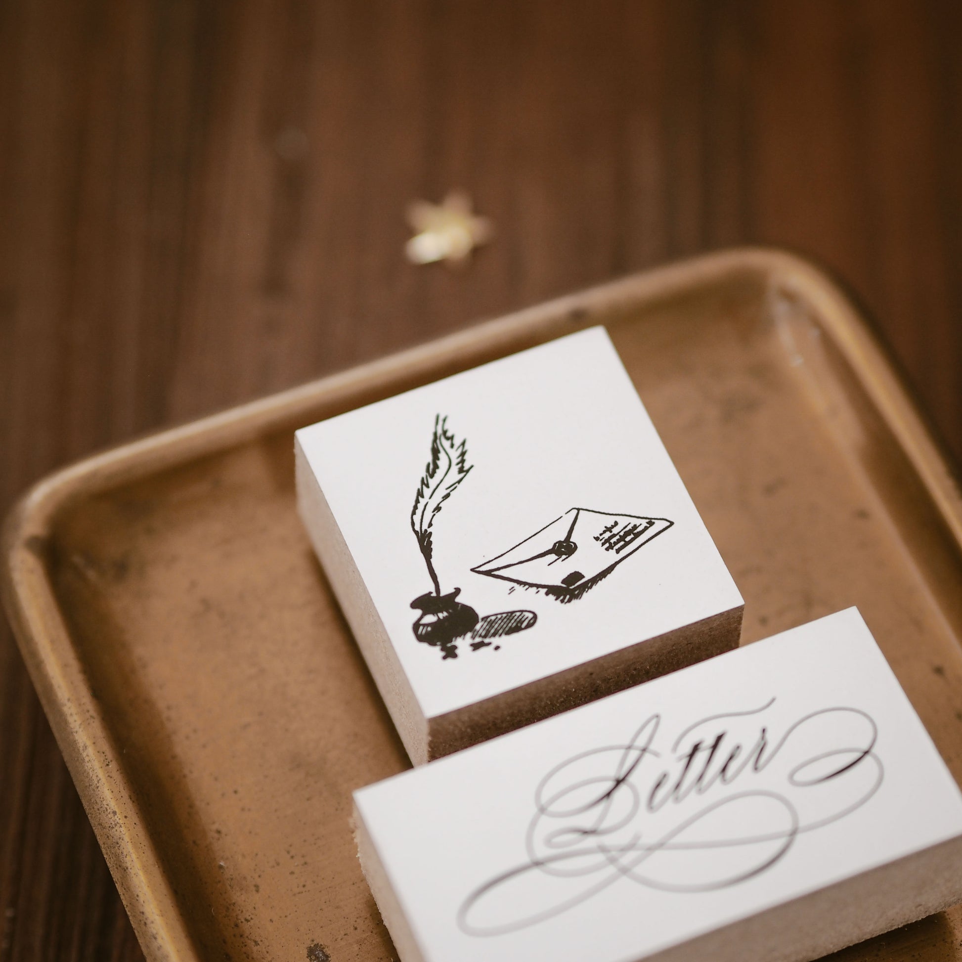 Blinks of Life - Vintage Letter Mail Rubber Stamp