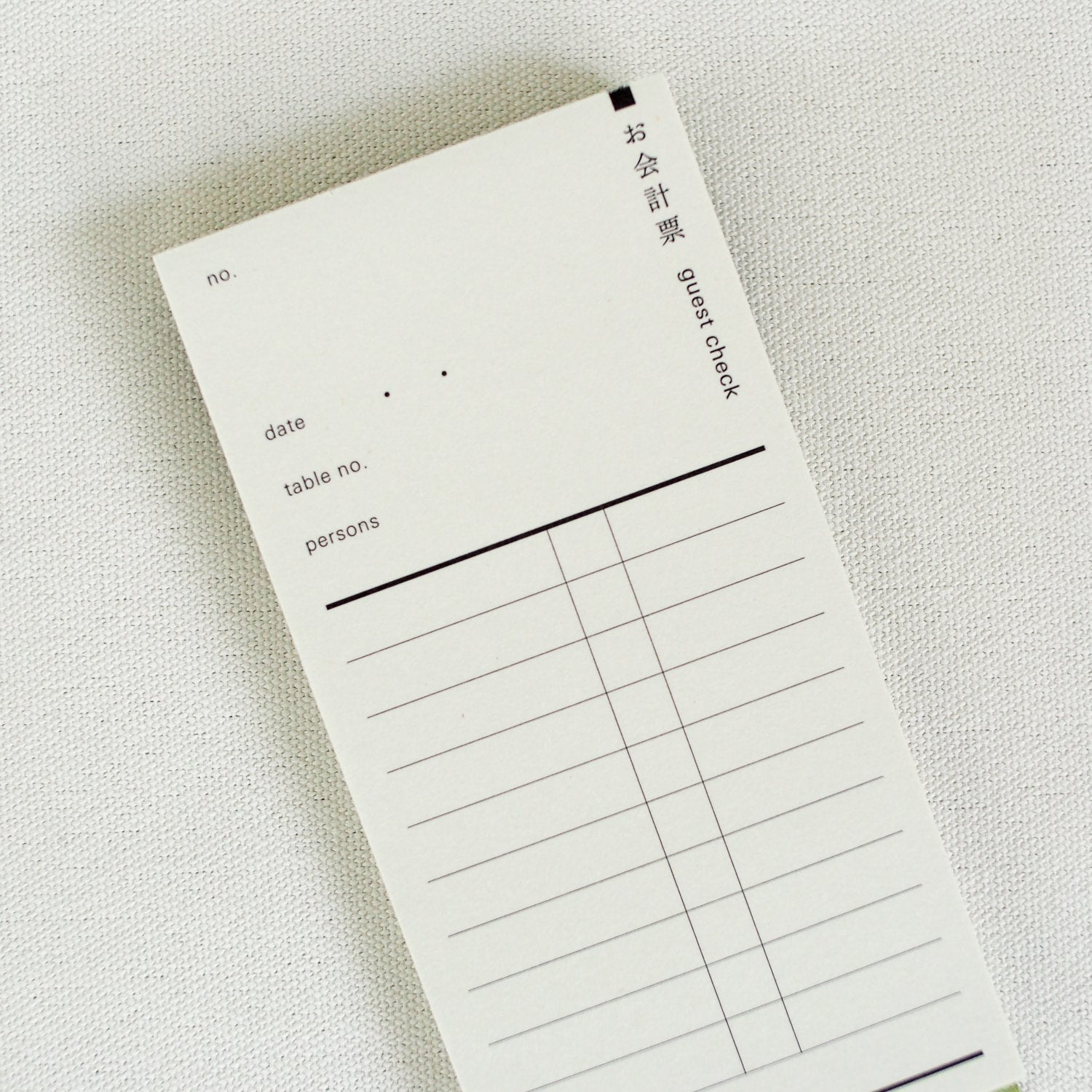 Classiky Guest Check Book