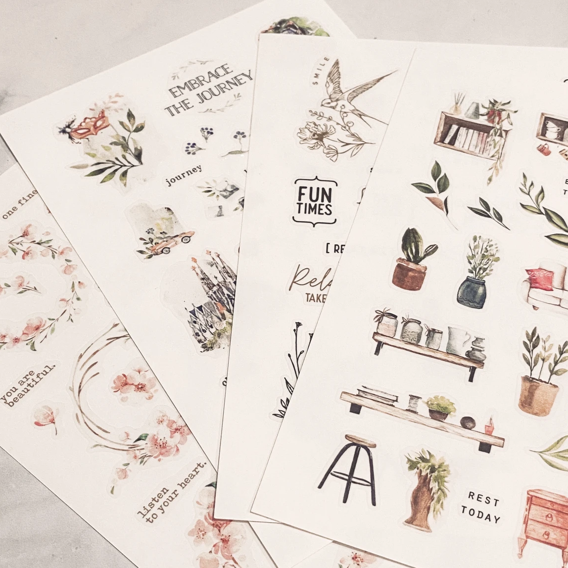 Blinks of Life Transparent Stickers for Bujo, Journal, Planner, Scrapbook