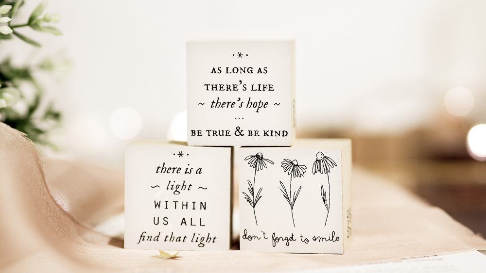 Blinks of Life Rubber Stamp Journal Quote - Find That Light