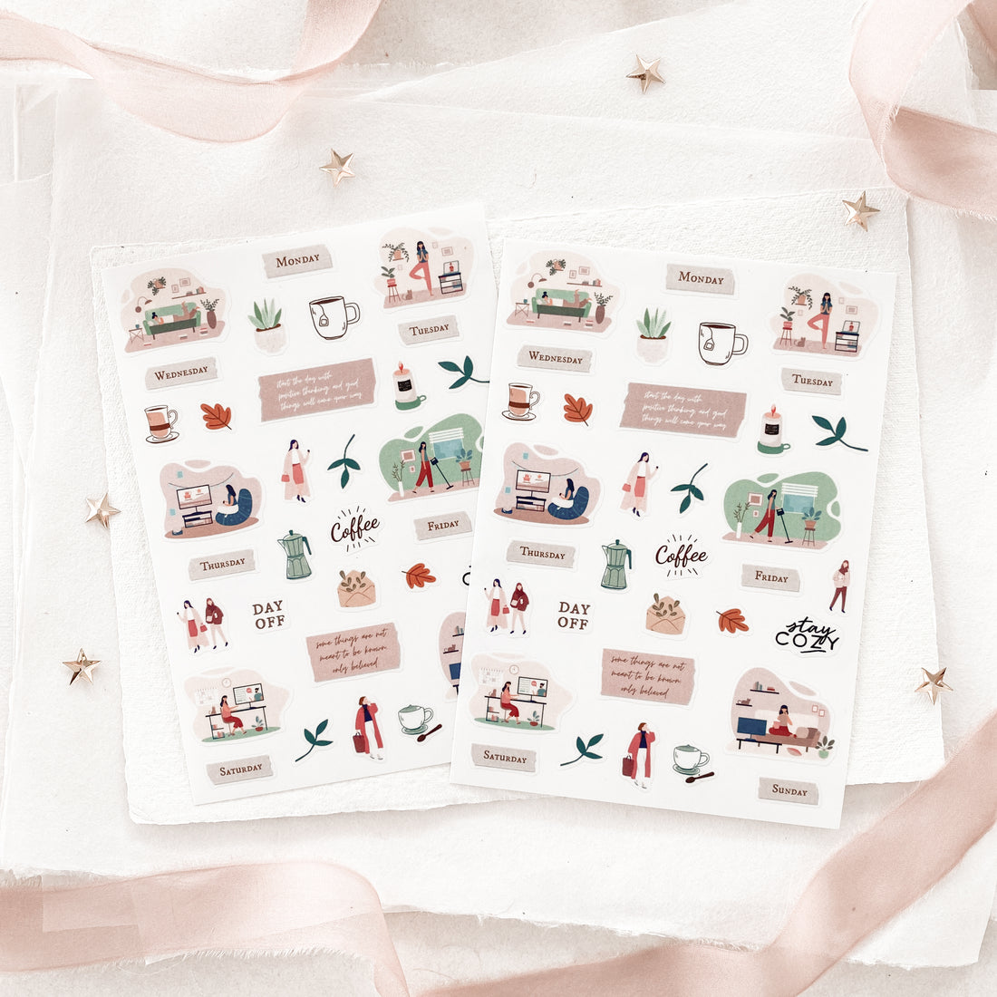 Blinks of Life - Journal Bujo Transparent Stickers