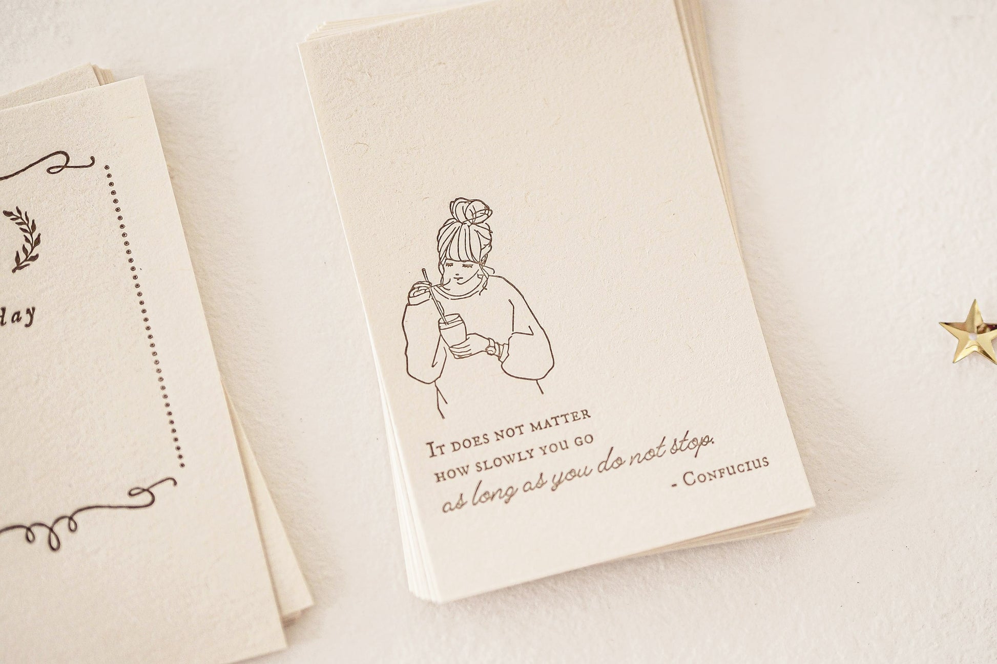 Blinks of Life - Letterpress Journal Cards