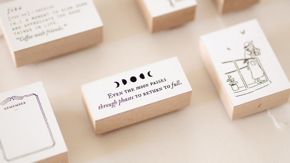 Even the Moon - Blinks of Life Rubber Stamp