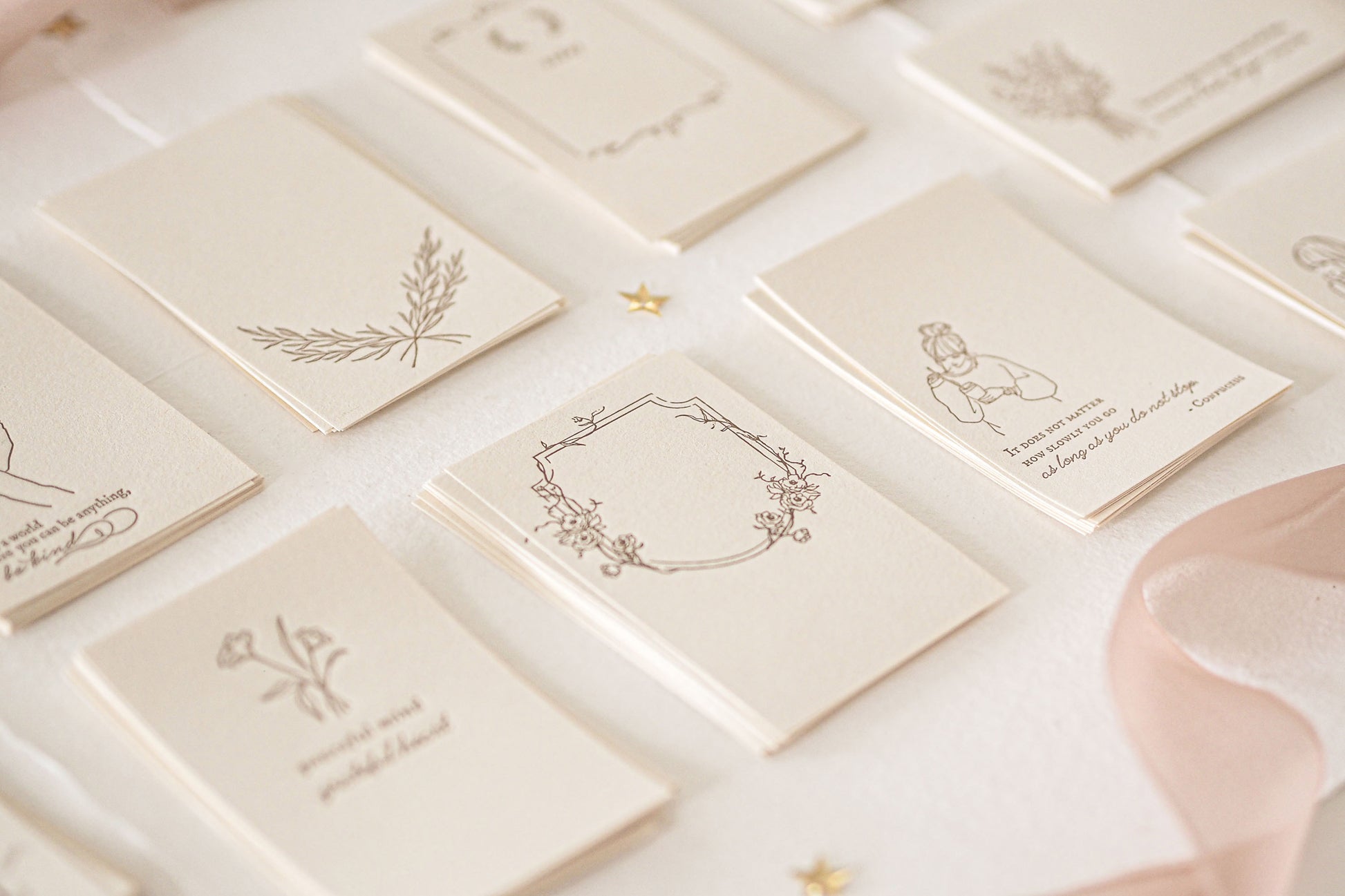 Blinks of Life - Letterpress Journal Cards