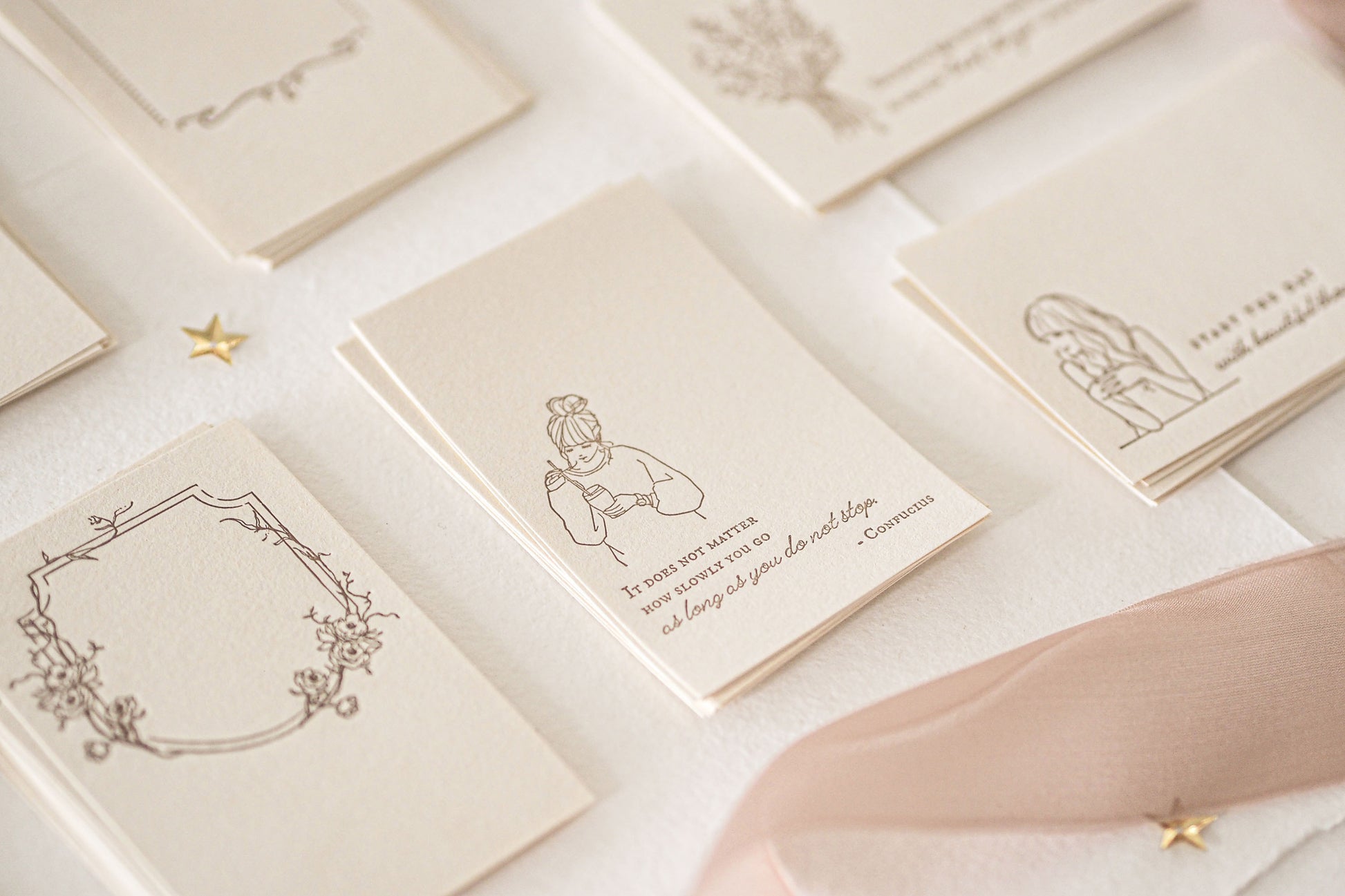 Blinks of Life - Letterpress Journal Cards