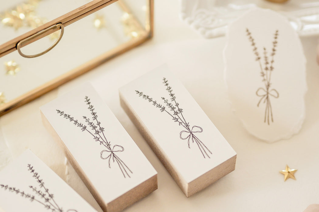 Blinks of Life - Lavender Bouquet - Rubber Stamp