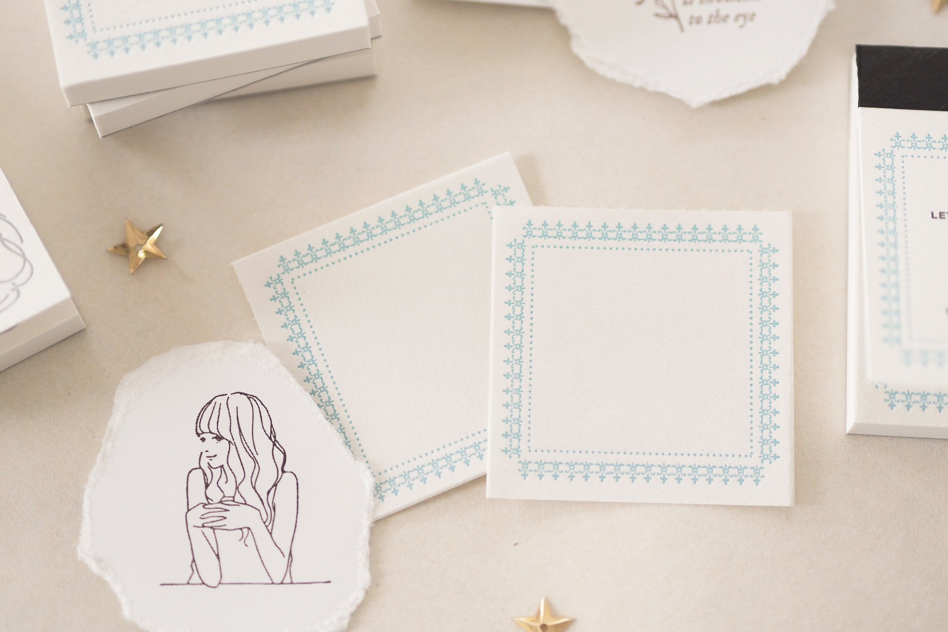 Blinks of Life - Letterpress Label Book - Regency Blue