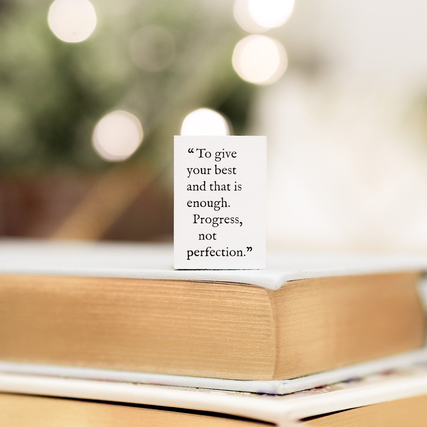 Blinks of Life Journal Quote Stamp - Progress Not Perfection