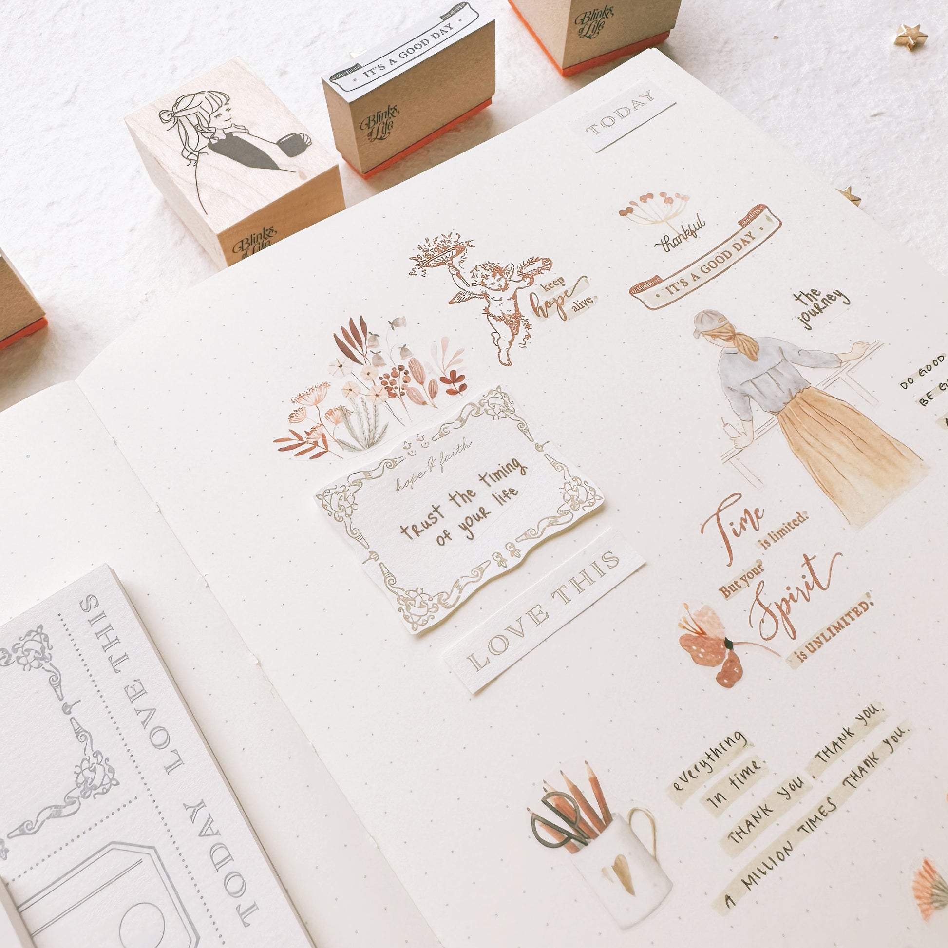 Blinks of Life - BOL - Rubber Stamp - Keep Hope Alive - True Things Prevail