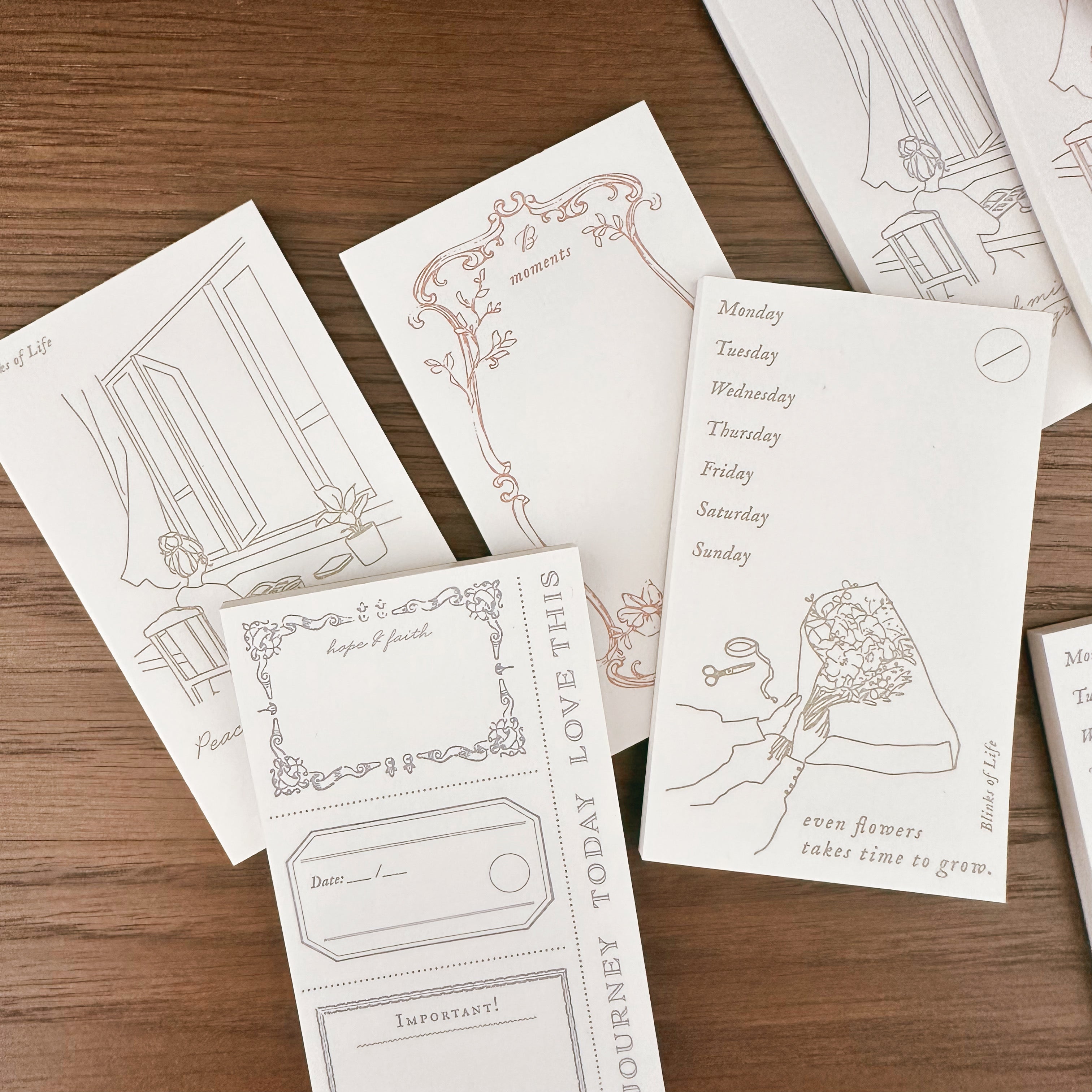 Blinks of Life - BOL - Letterpress Label Book