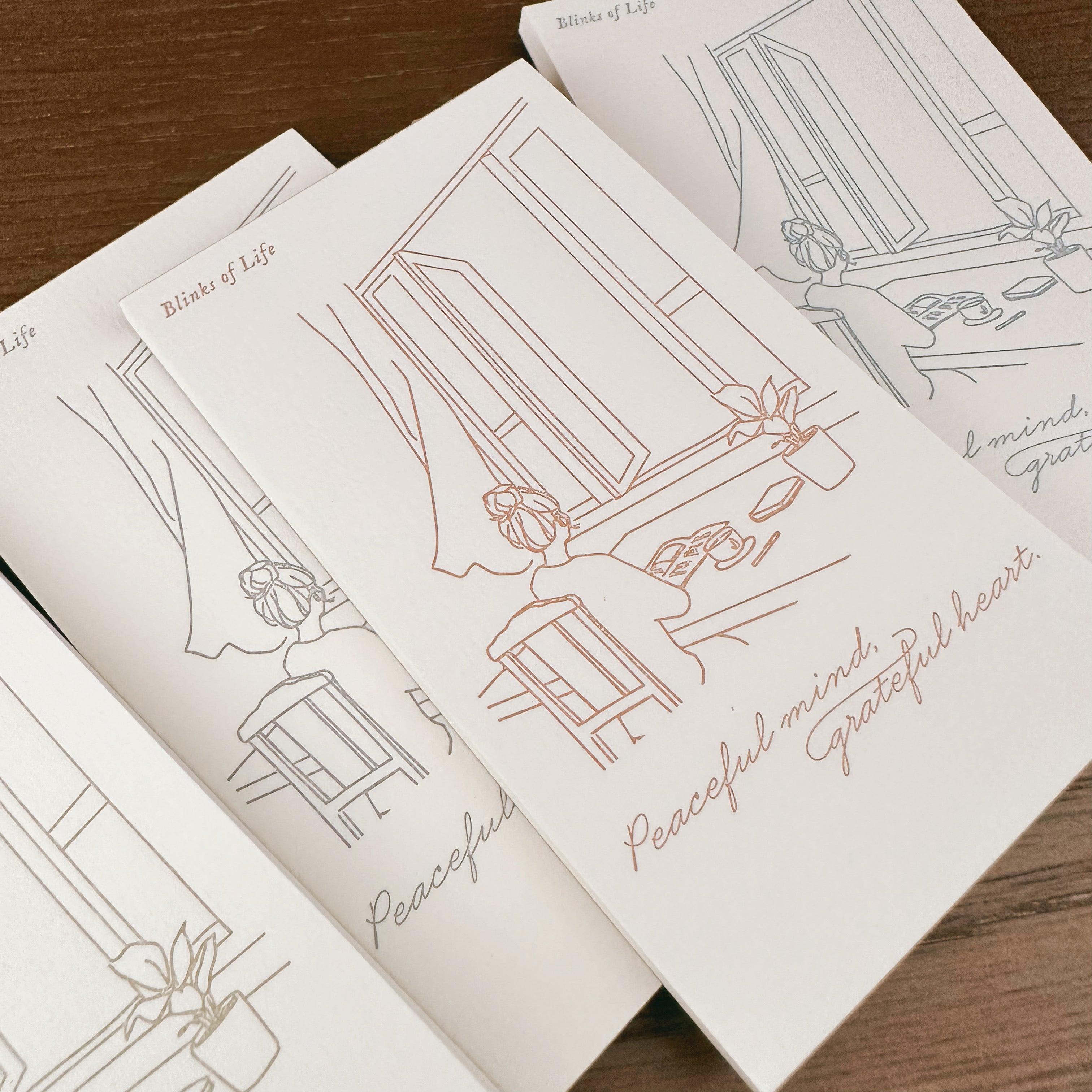 Blinks of Life - BOL - Letterpress Label Book