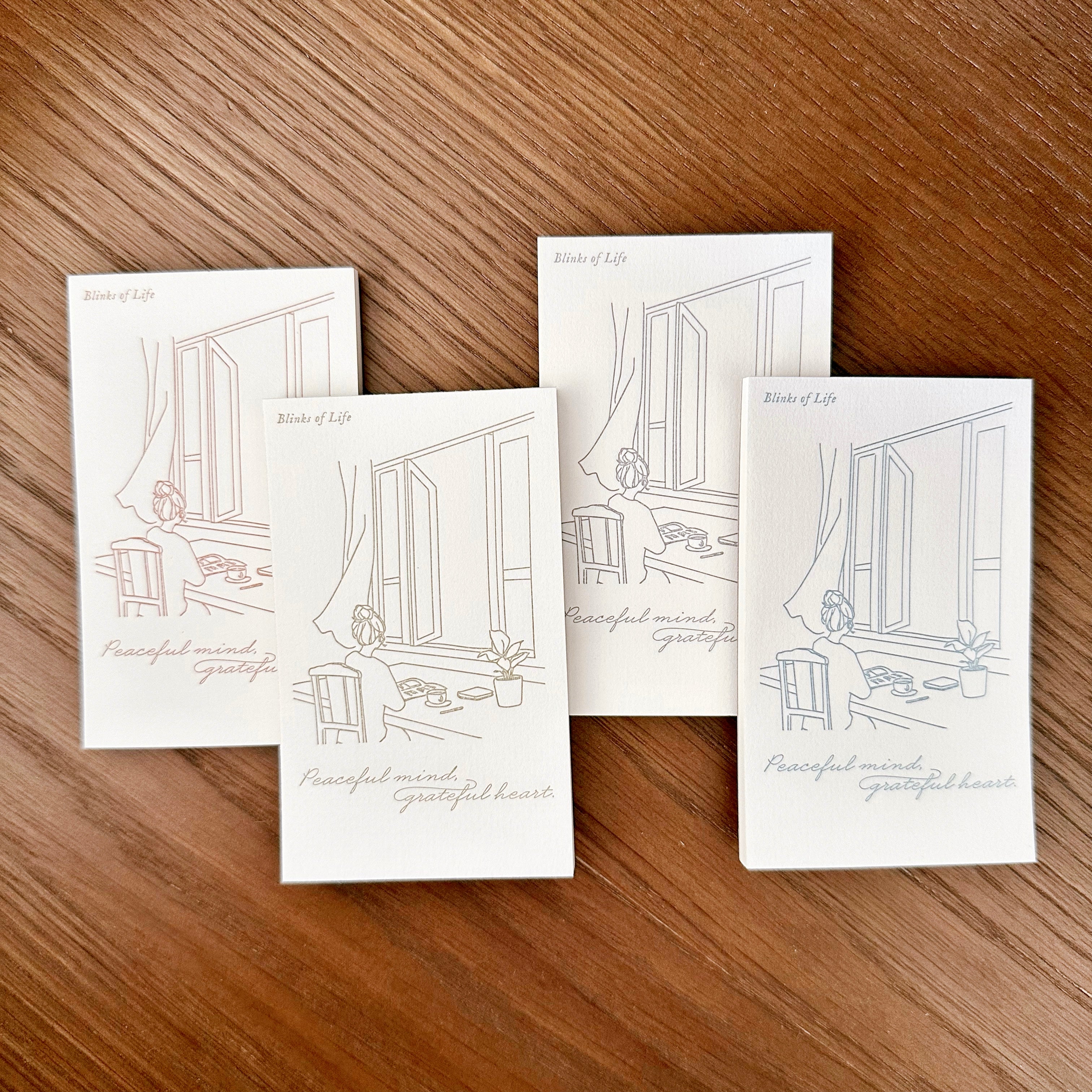 Blinks of Life - BOL - Letterpress Label Book