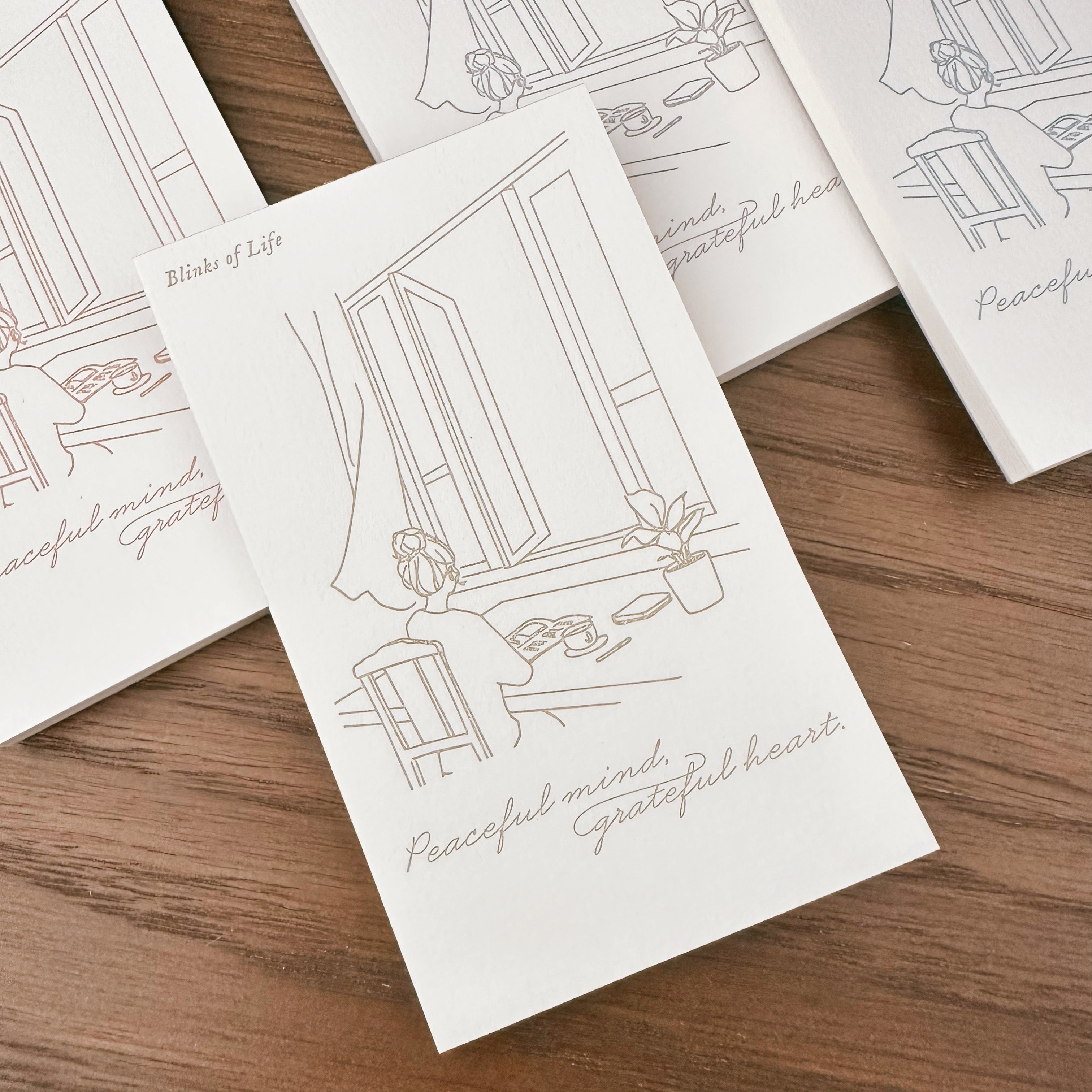 Blinks of Life - BOL - Letterpress Label Book