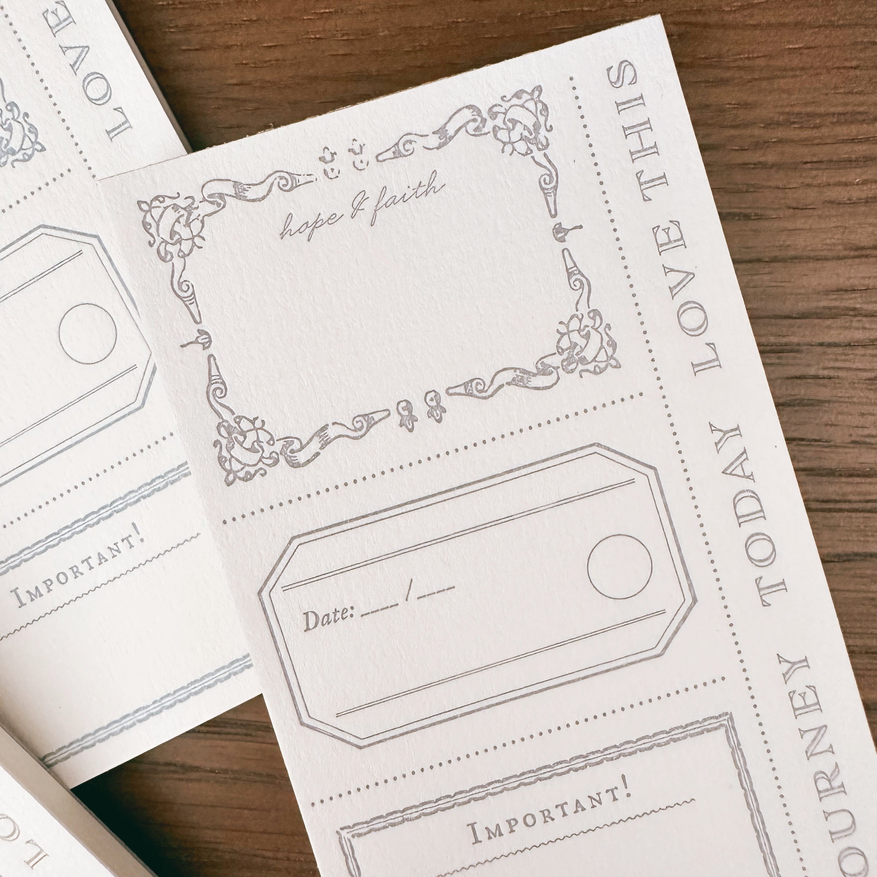 Blinks of Life - BOL - Letterpress Label Book