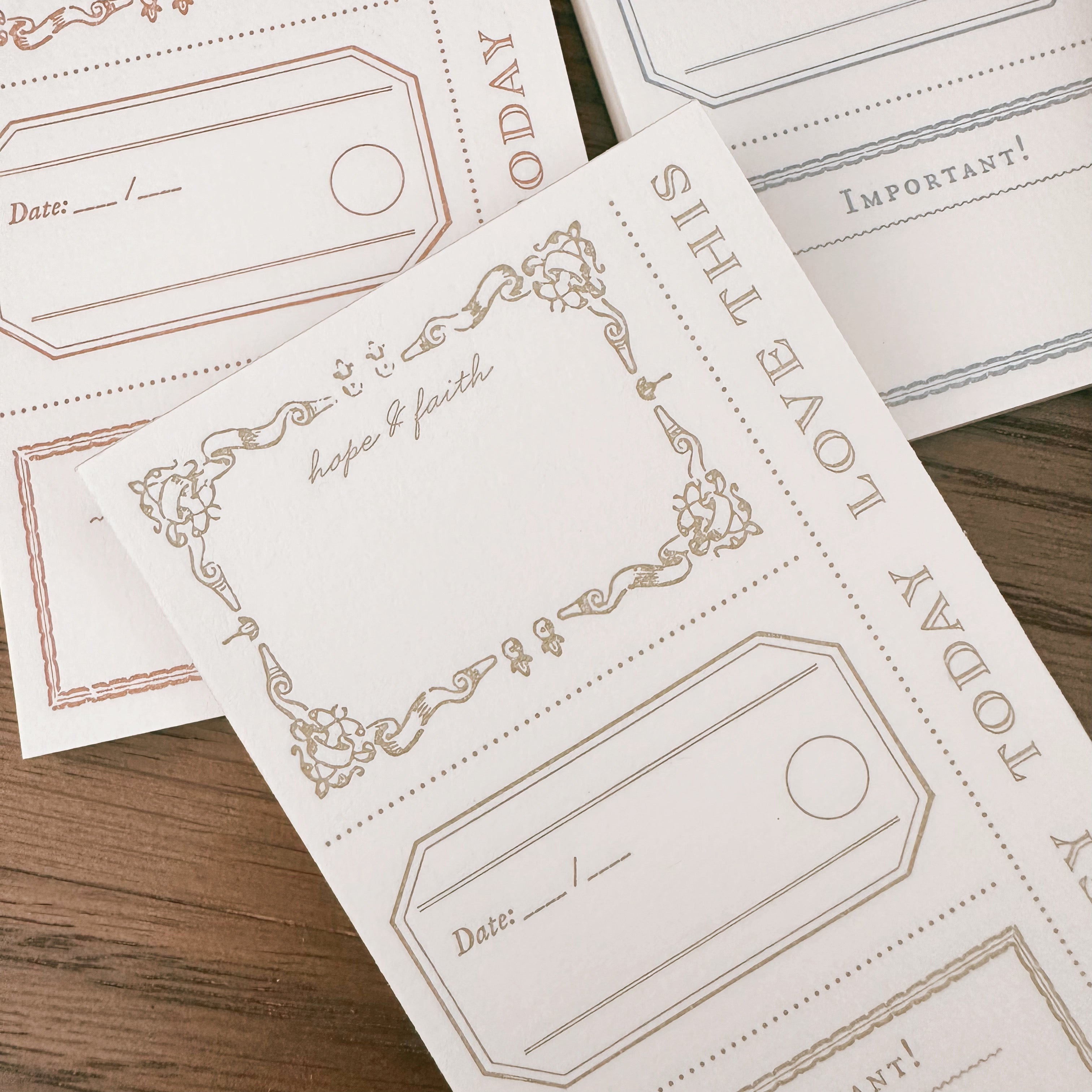 Blinks of Life - BOL - Letterpress Label Book