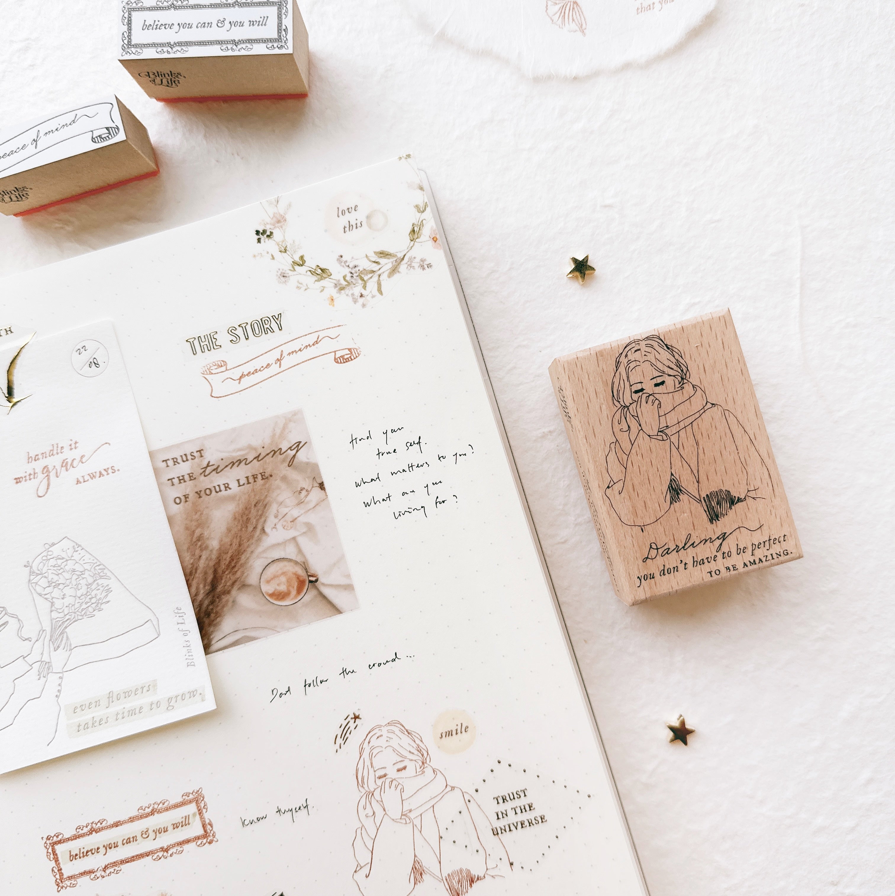 Blinks of Life - Girls Rubber Stamp