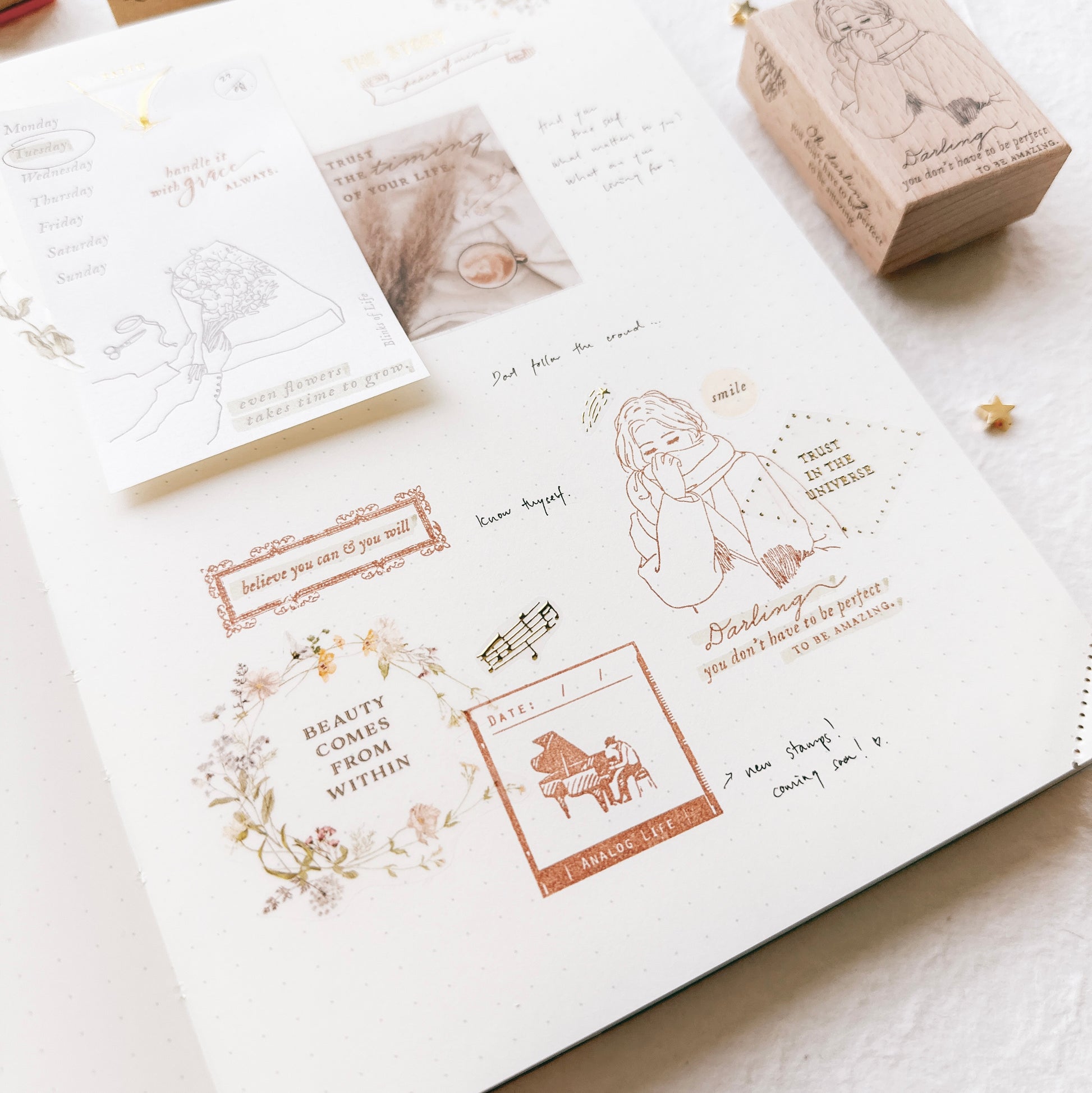 Blinks of Life - BOL - Analog Life Frame Quotes Rubber Stamp