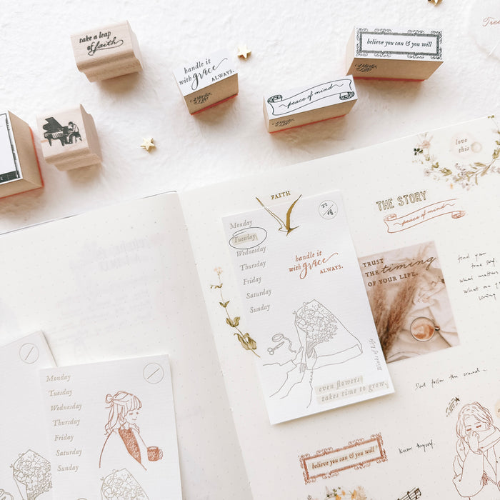Blinks of Life - BOL - Letterpress Rubber Stamp Journal Shop