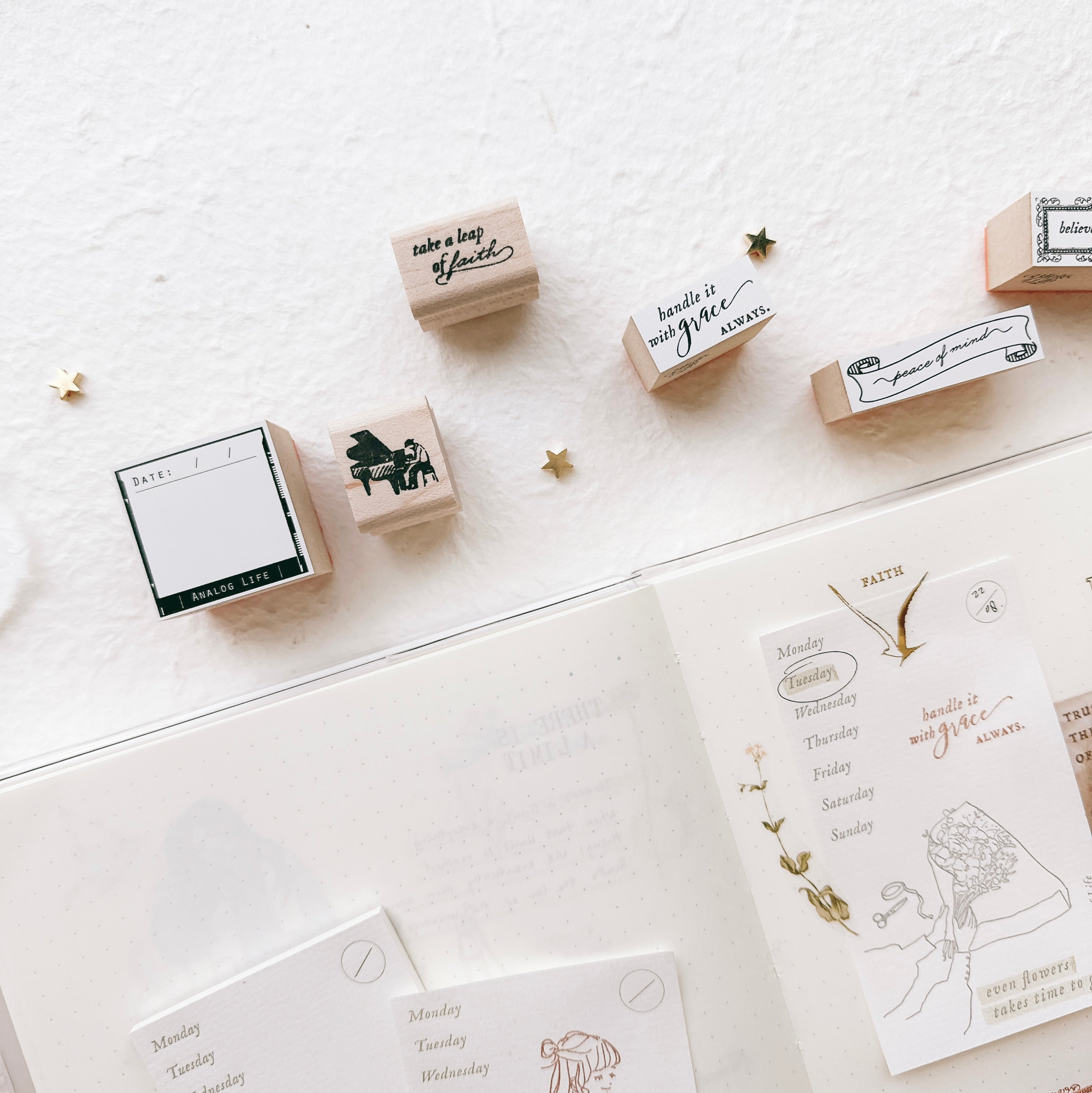 Blinks of Life - BOL - Analog Life Frame Quotes Rubber Stamp