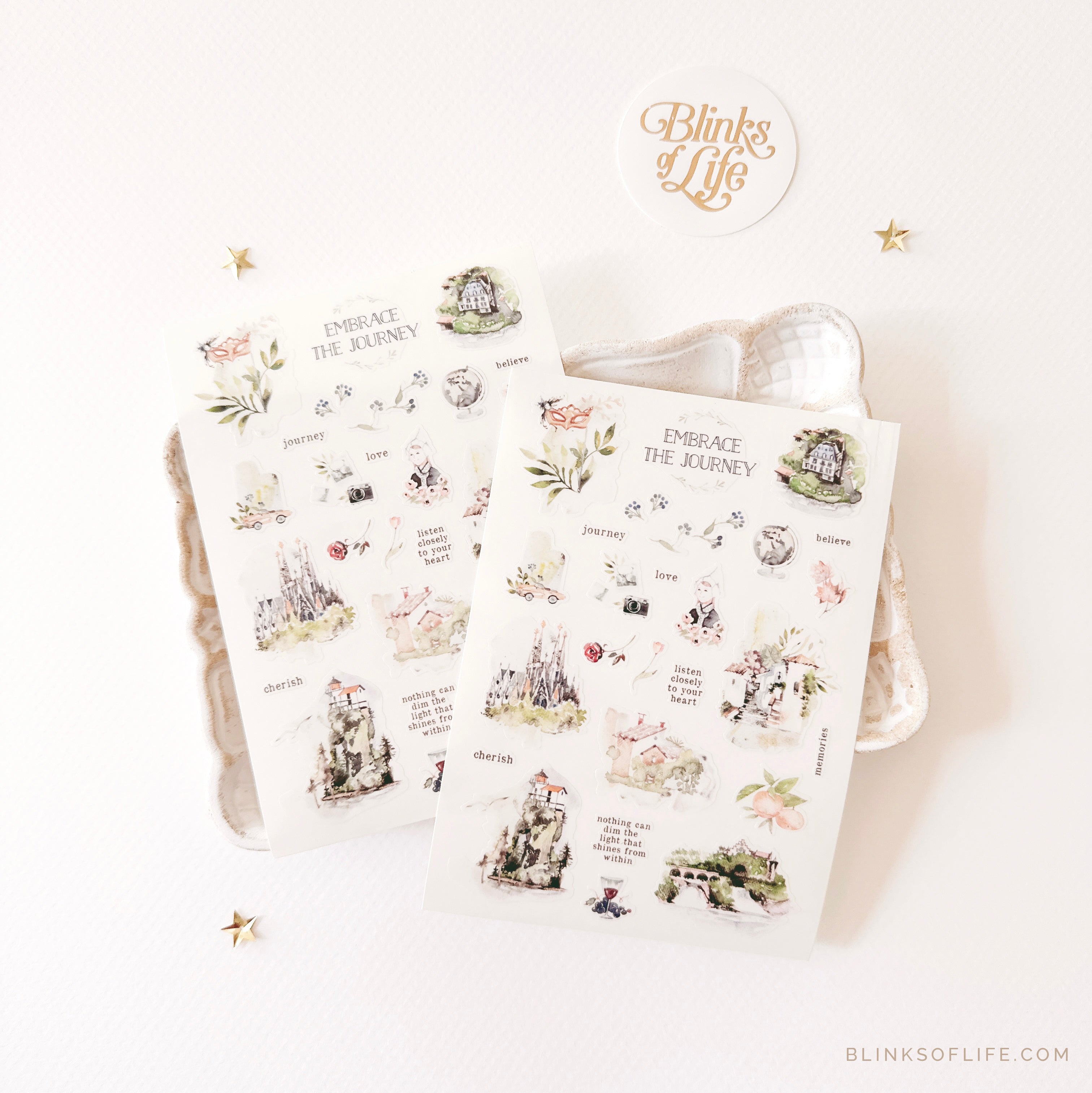 Blinks of Life Transparent Stickers