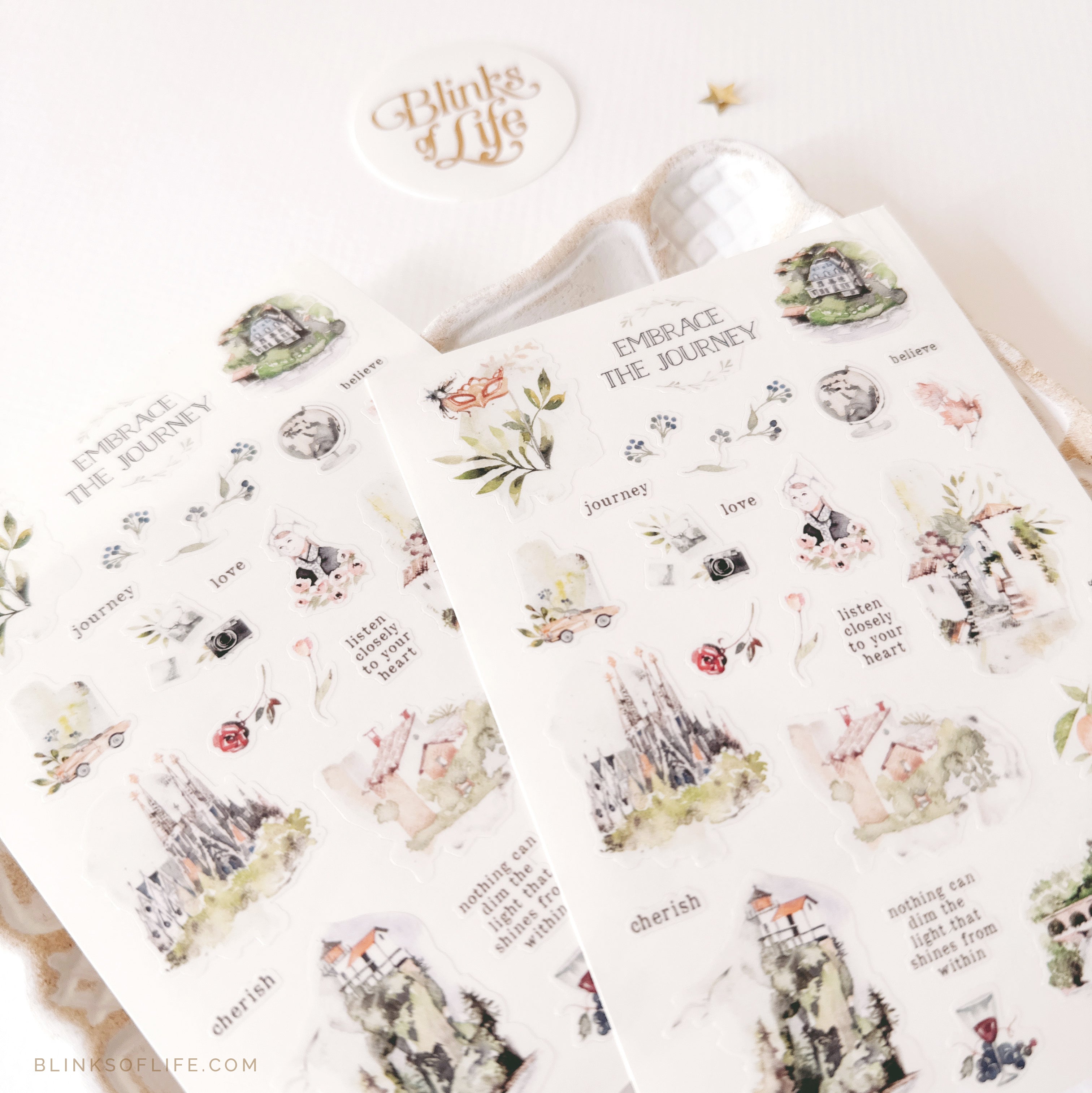 Blinks of Life Transparent Stickers