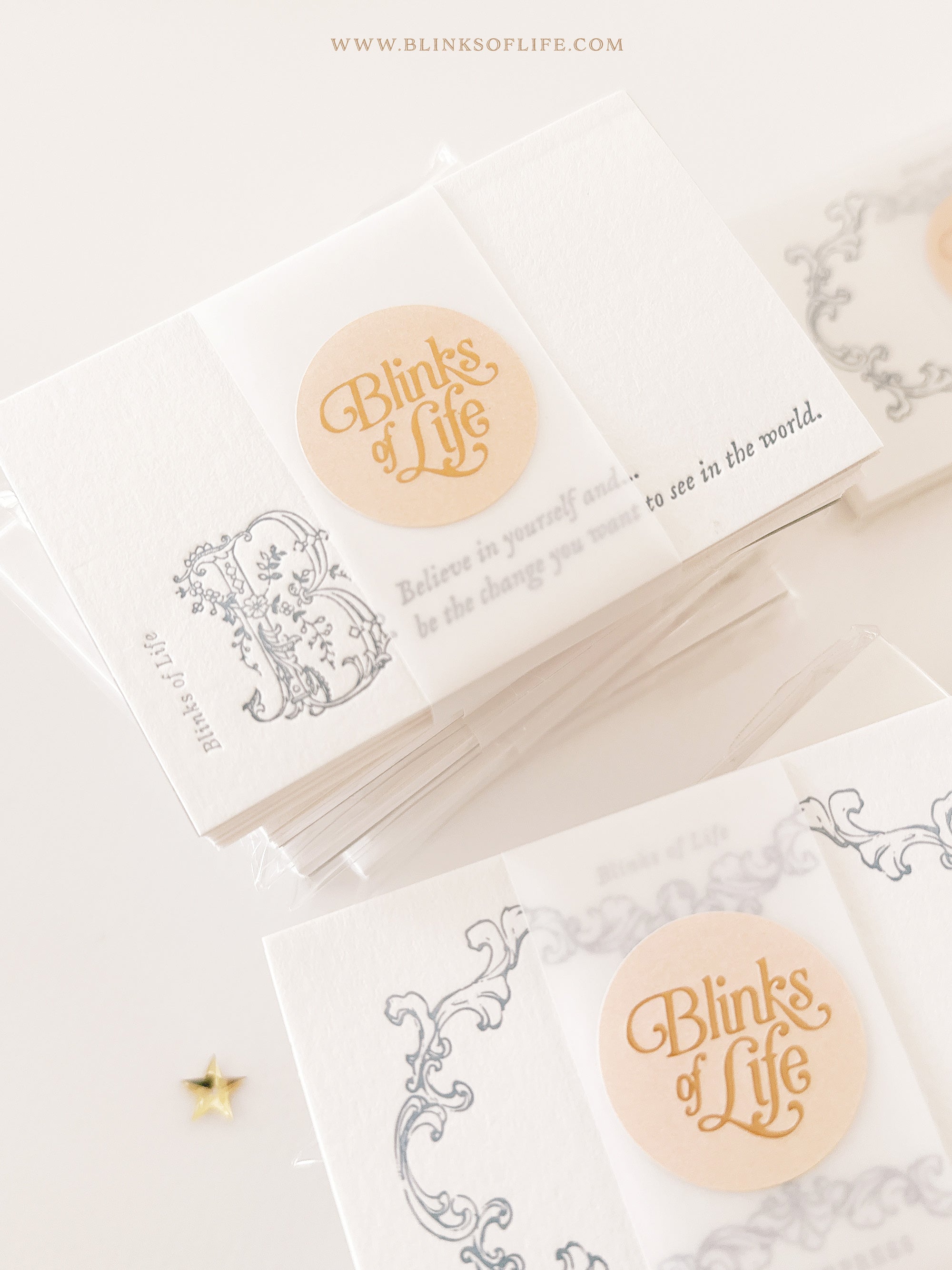 Blinks of Life - Letterpress Versailles Frame