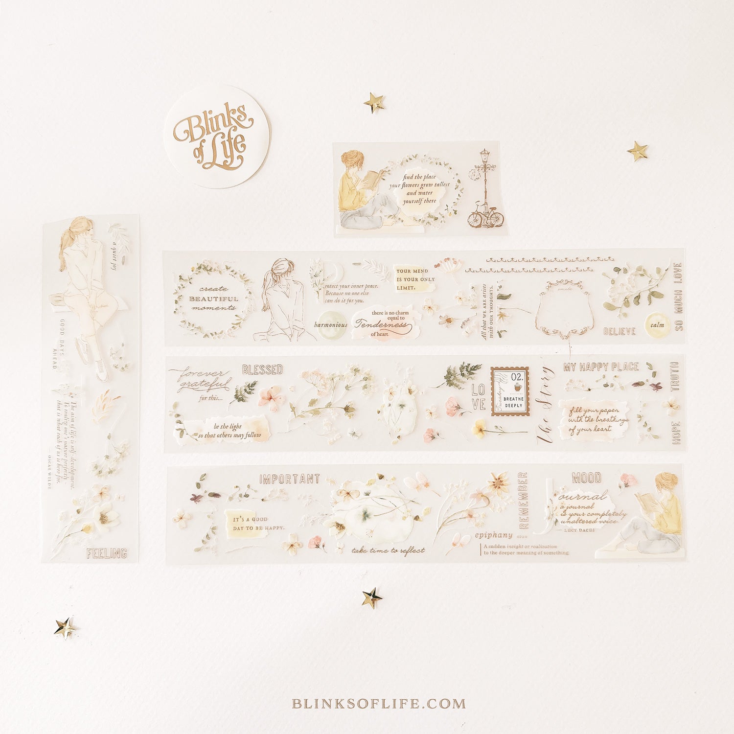 Blinks of Life - BOL -  PET tape Washi tape - Moments