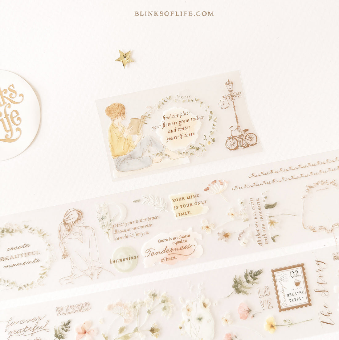 Blinks of Life - BOL -  PET tape Washi tape - Moments
