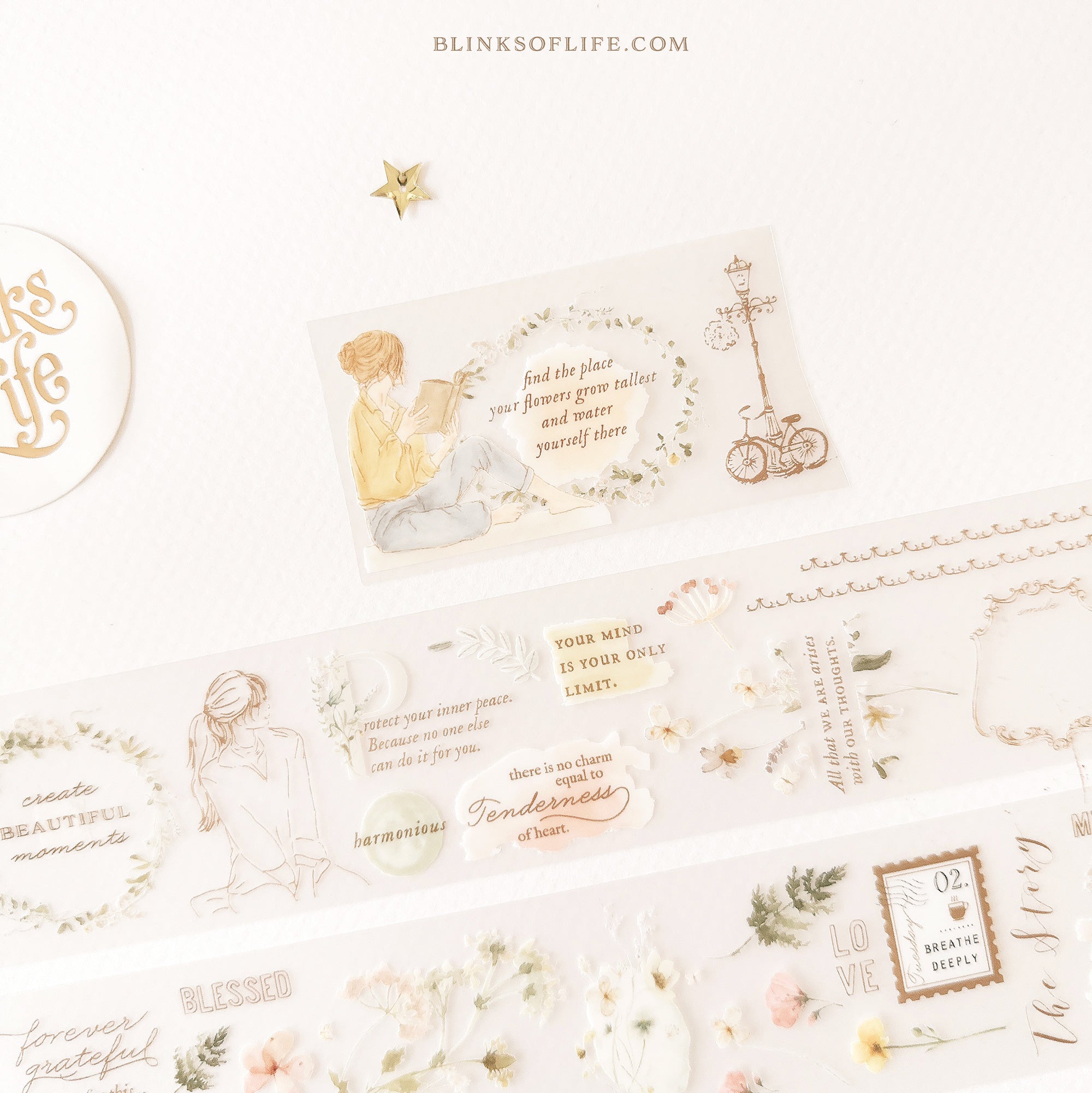 Blinks of Life - BOL -  PET tape Washi tape - Moments