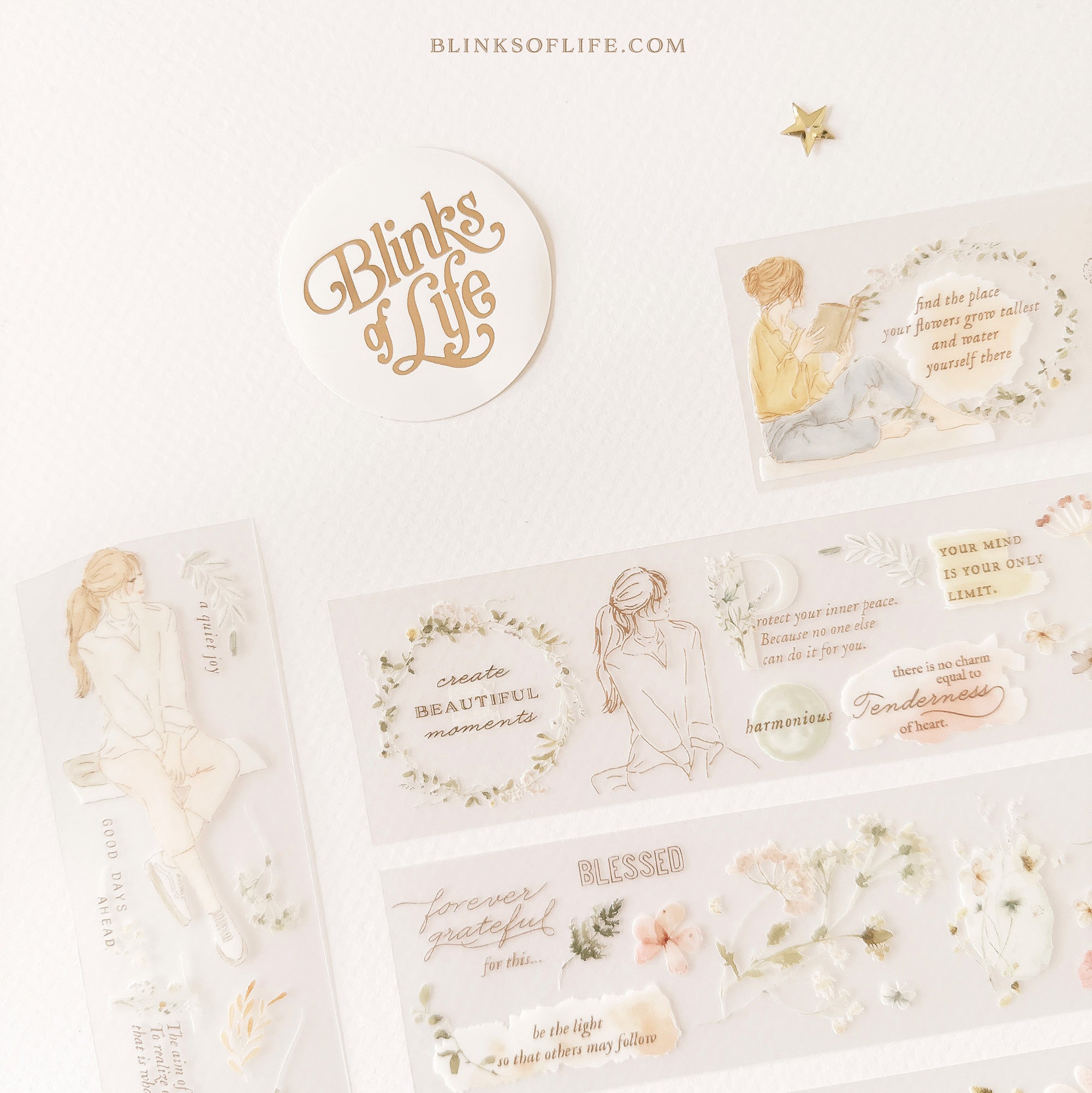 Blinks of Life - BOL -  PET tape Washi tape - Moments