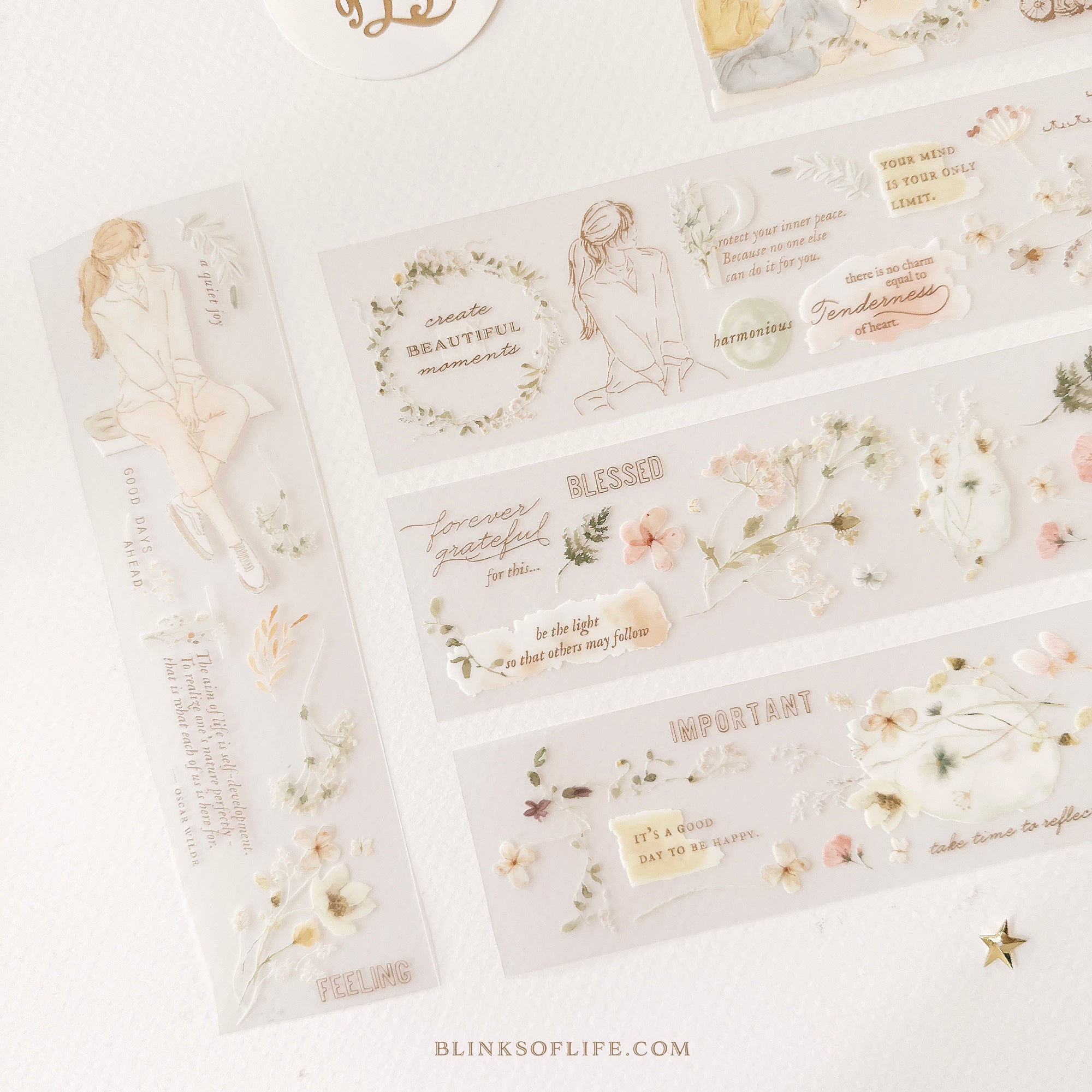 Blinks of Life - BOL -  PET tape Washi tape - Moments