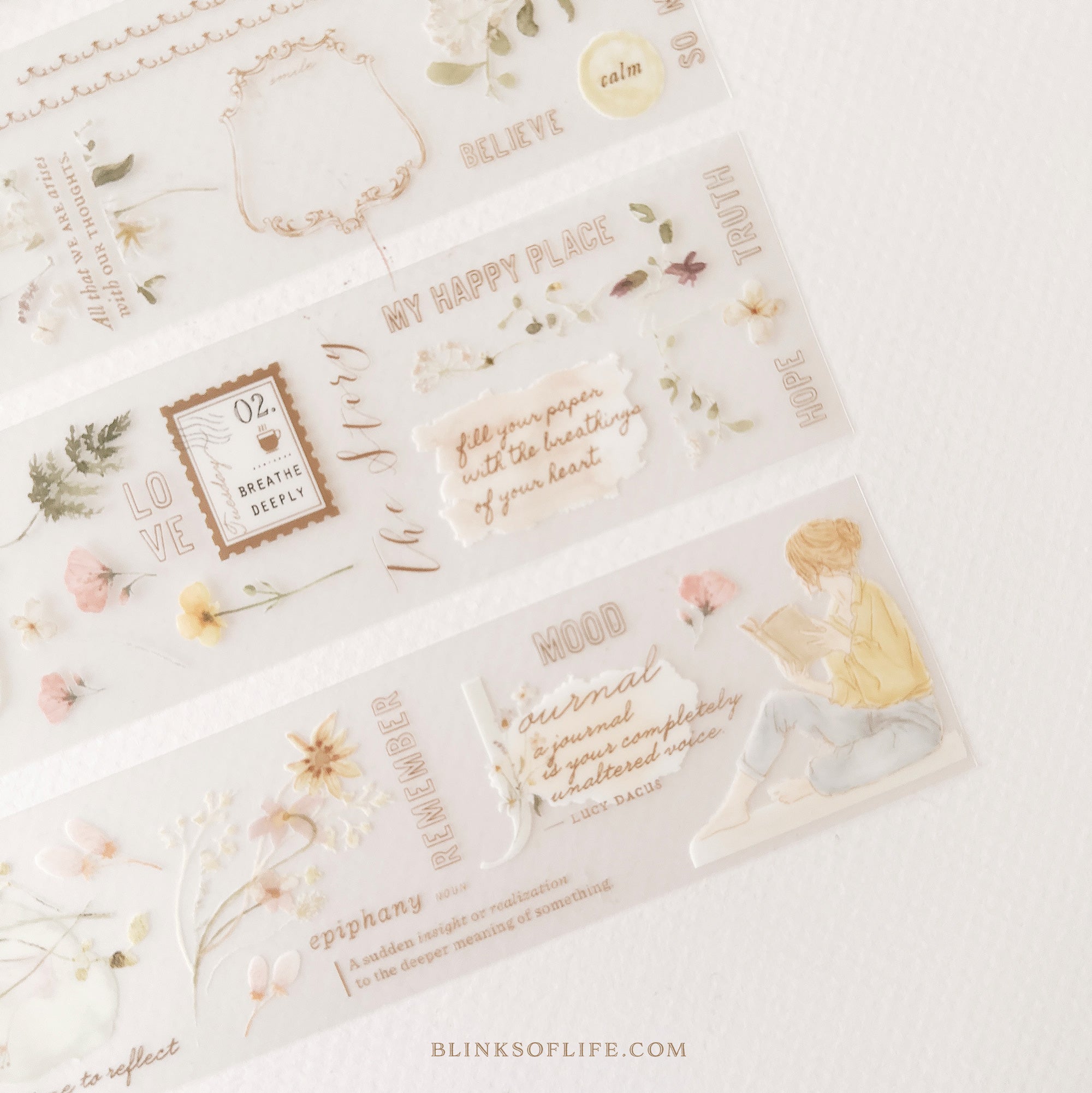 Blinks of Life - BOL -  PET tape Washi tape - Moments