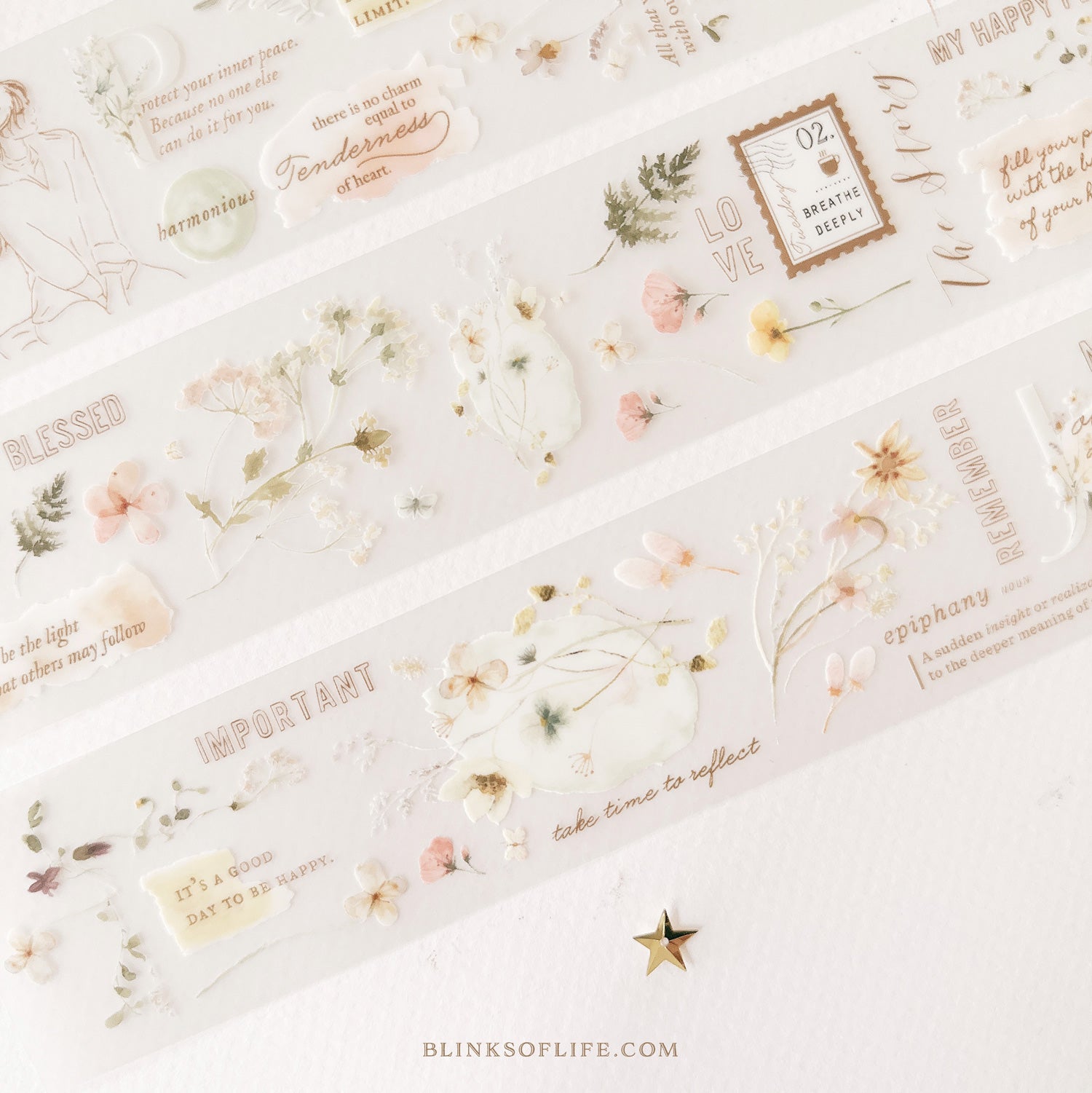 Blinks of Life - BOL -  PET tape Washi tape - Moments