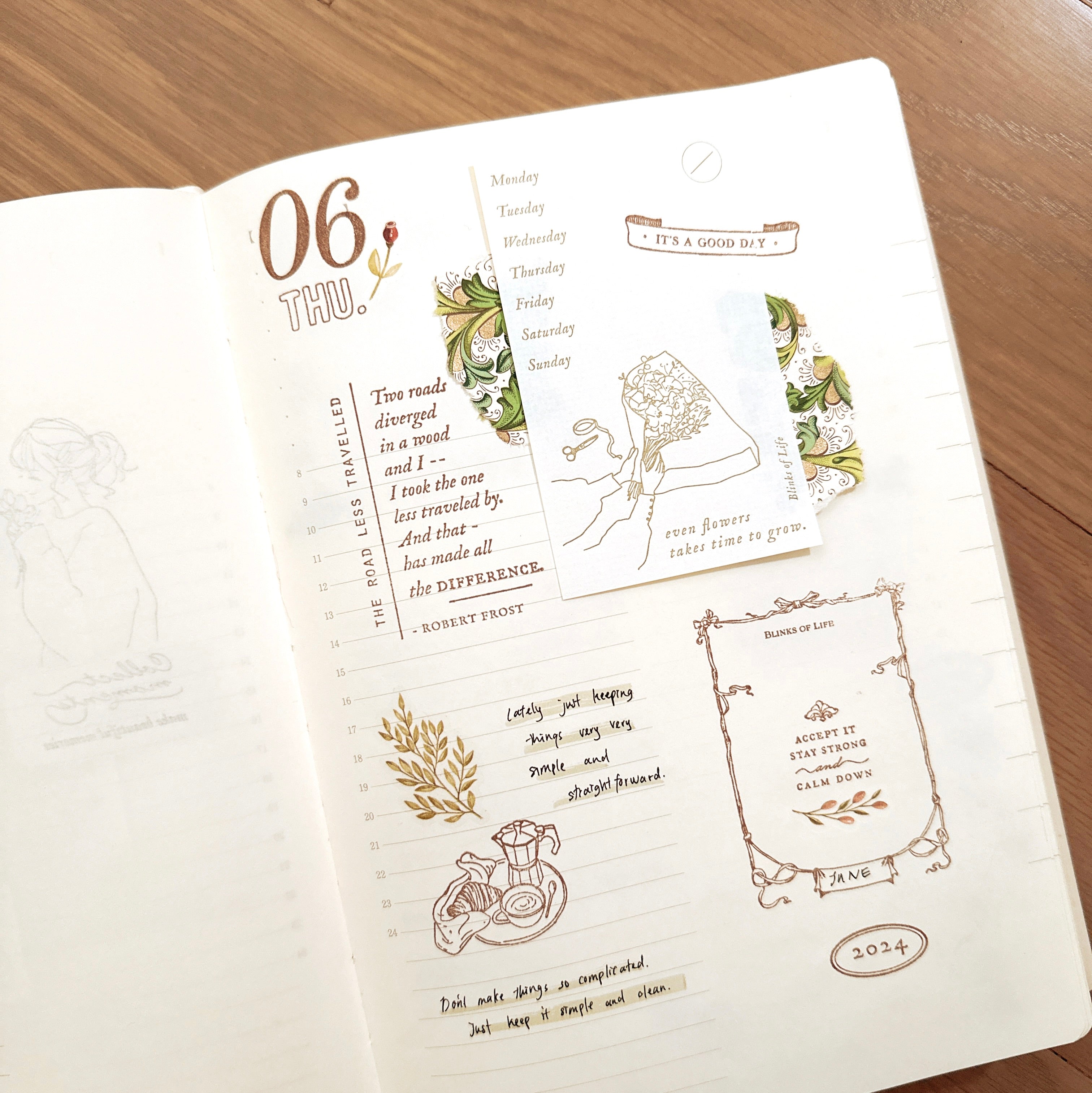 Blinks of Life - Rubber Stamp - The Road Less Travelled