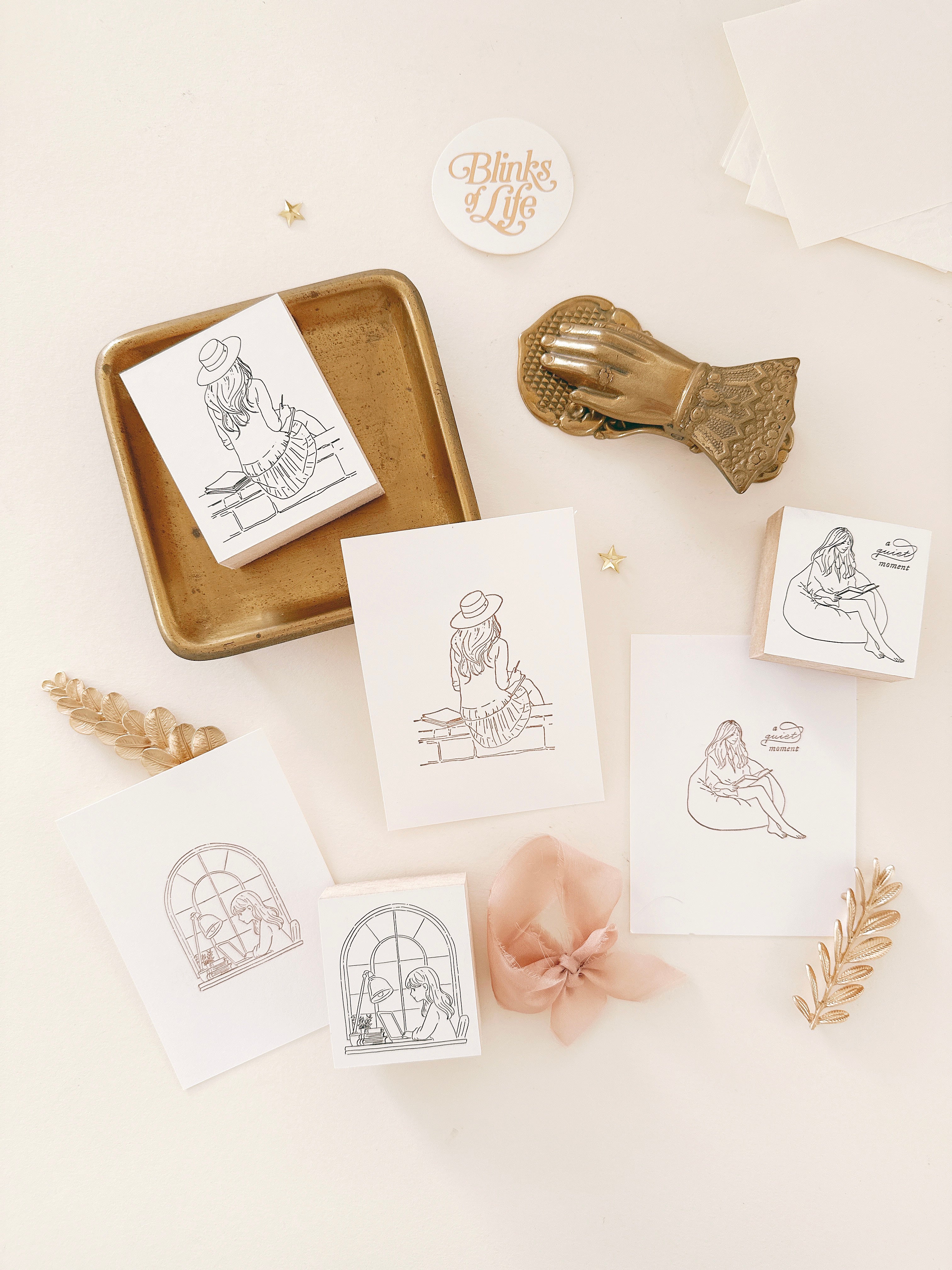 Blinks of Life - Rubber Stamp Stationery Stickers Journaling