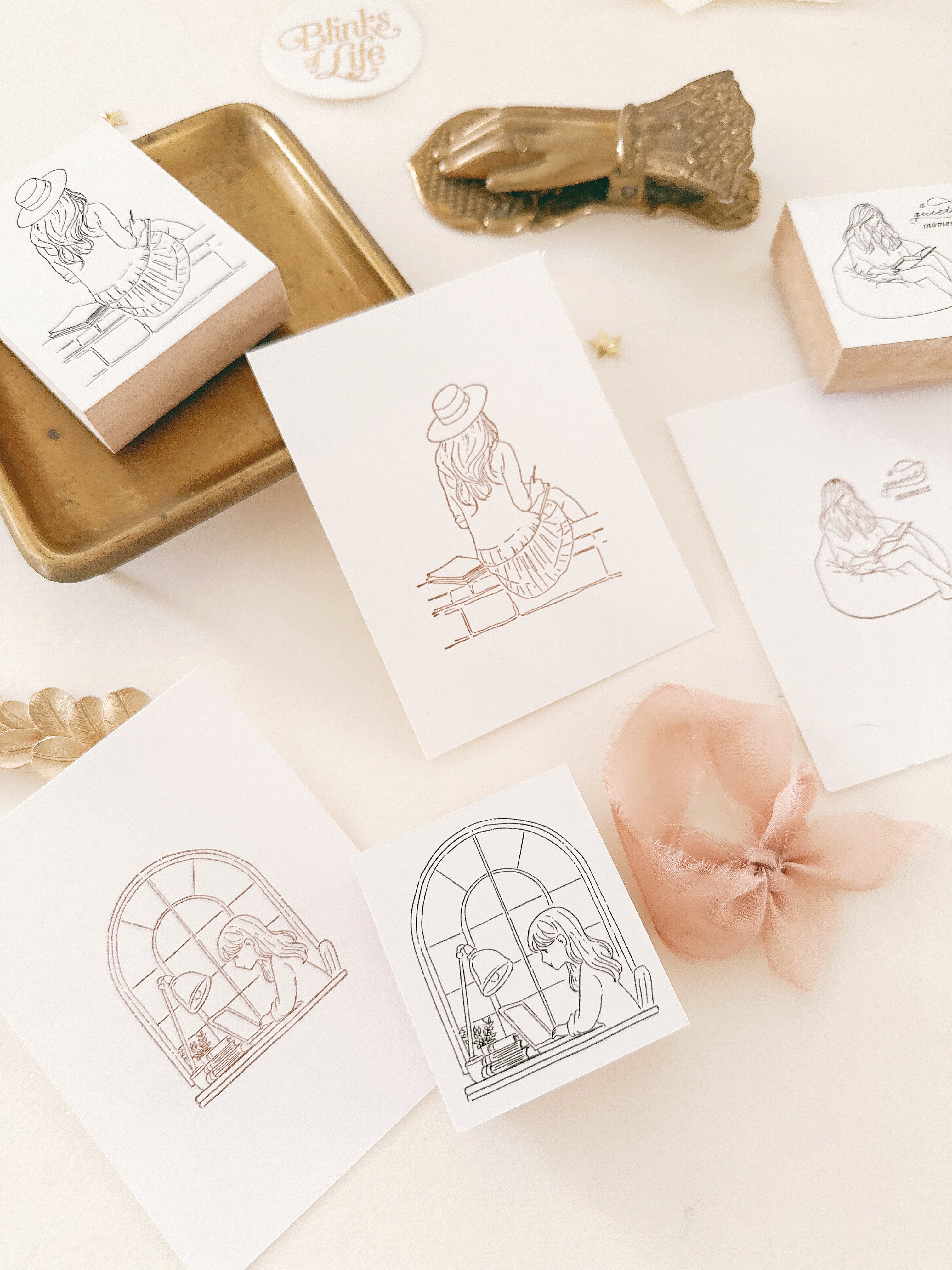 Blinks of Life - Rubber Stamp Stationery Stickers Journaling
