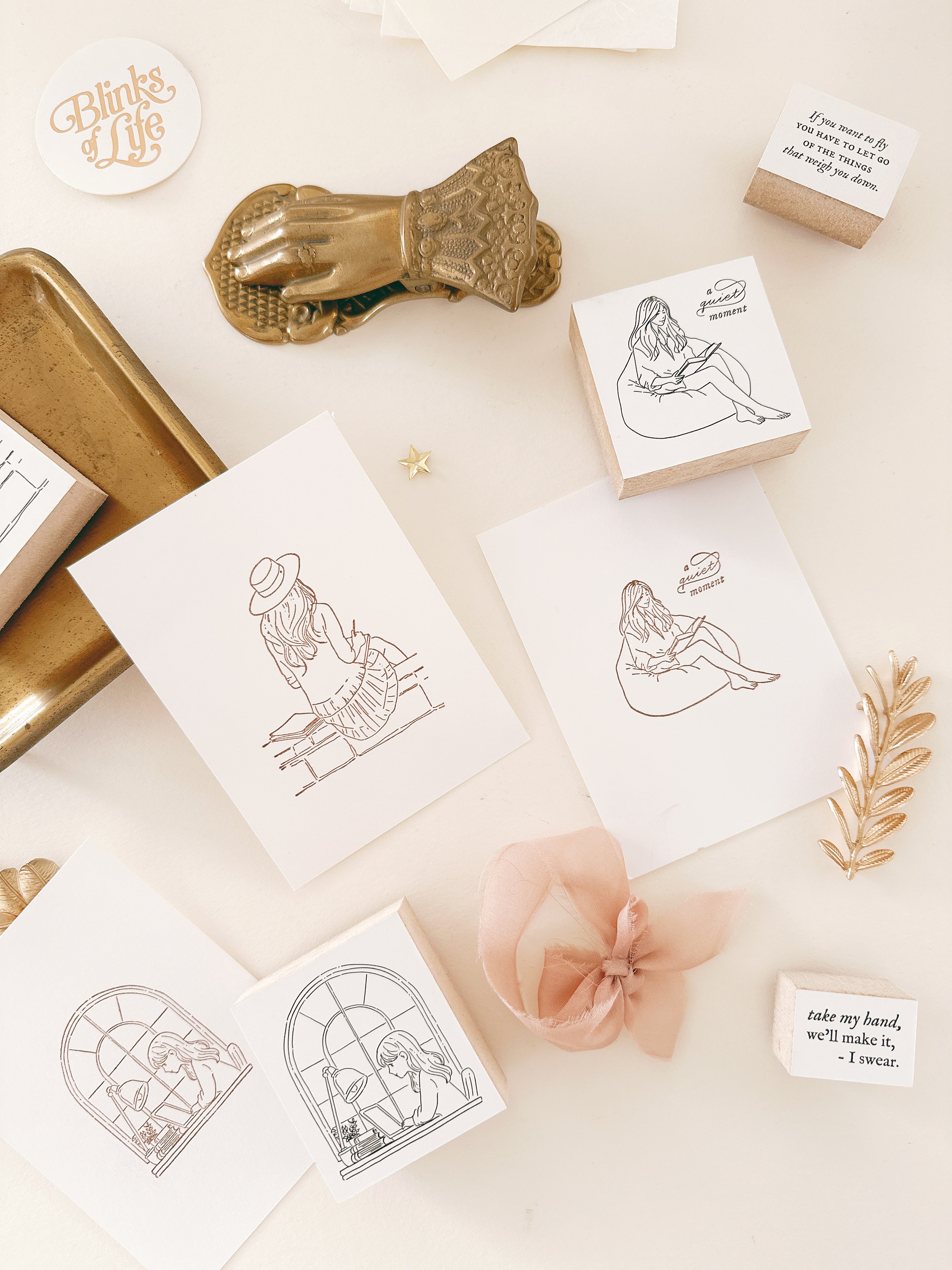 Blinks of Life - Rubber Stamp Stationery Stickers Journaling
